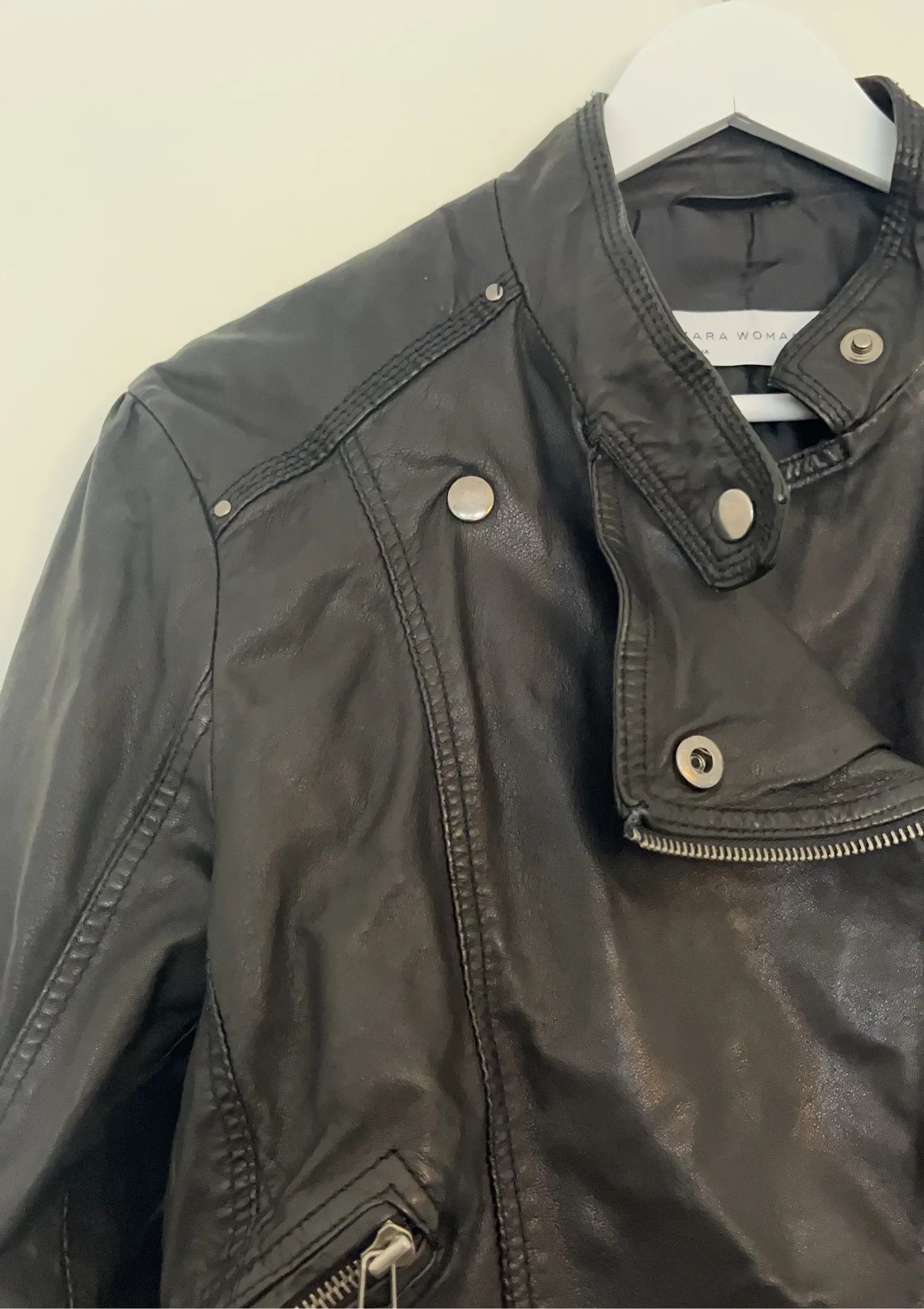 Zara Zara Leather Jacket Size M / US 6-8 / IT 42-44 - 5 Thumbnail