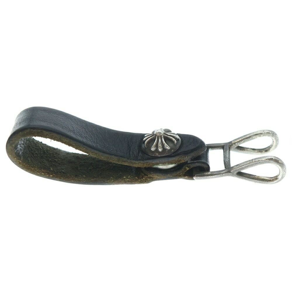 Chrome Hearts Chrome Hearts Belt Loop Cross Ball Button Leather Silverblack Size ONE SIZE - 4 Thumbnail