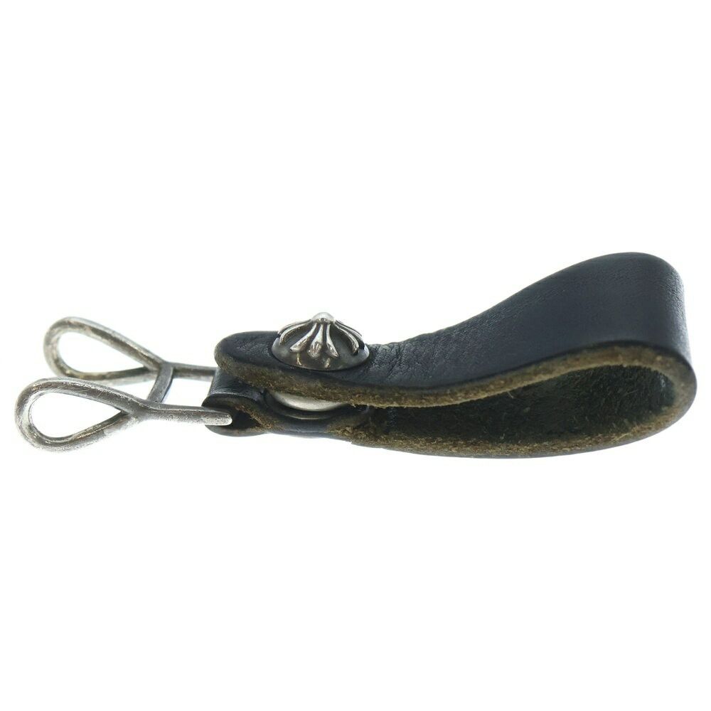 Chrome Hearts Chrome Hearts Belt Loop Cross Ball Button Leather Silverblack Size ONE SIZE - 3 Thumbnail