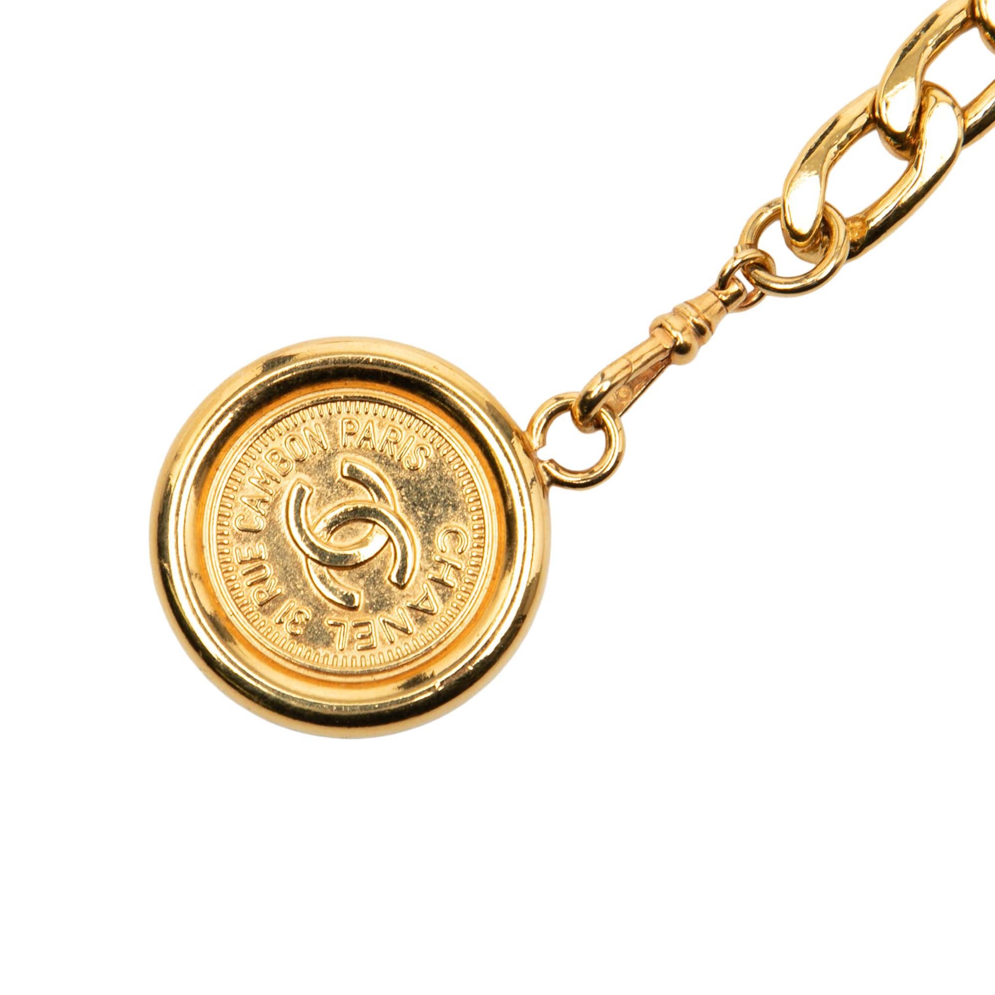 Chanel Chanel Gold Plated Medallion Rue Cambon Chain Belt Size ONE SIZE - 2 Thumbnail