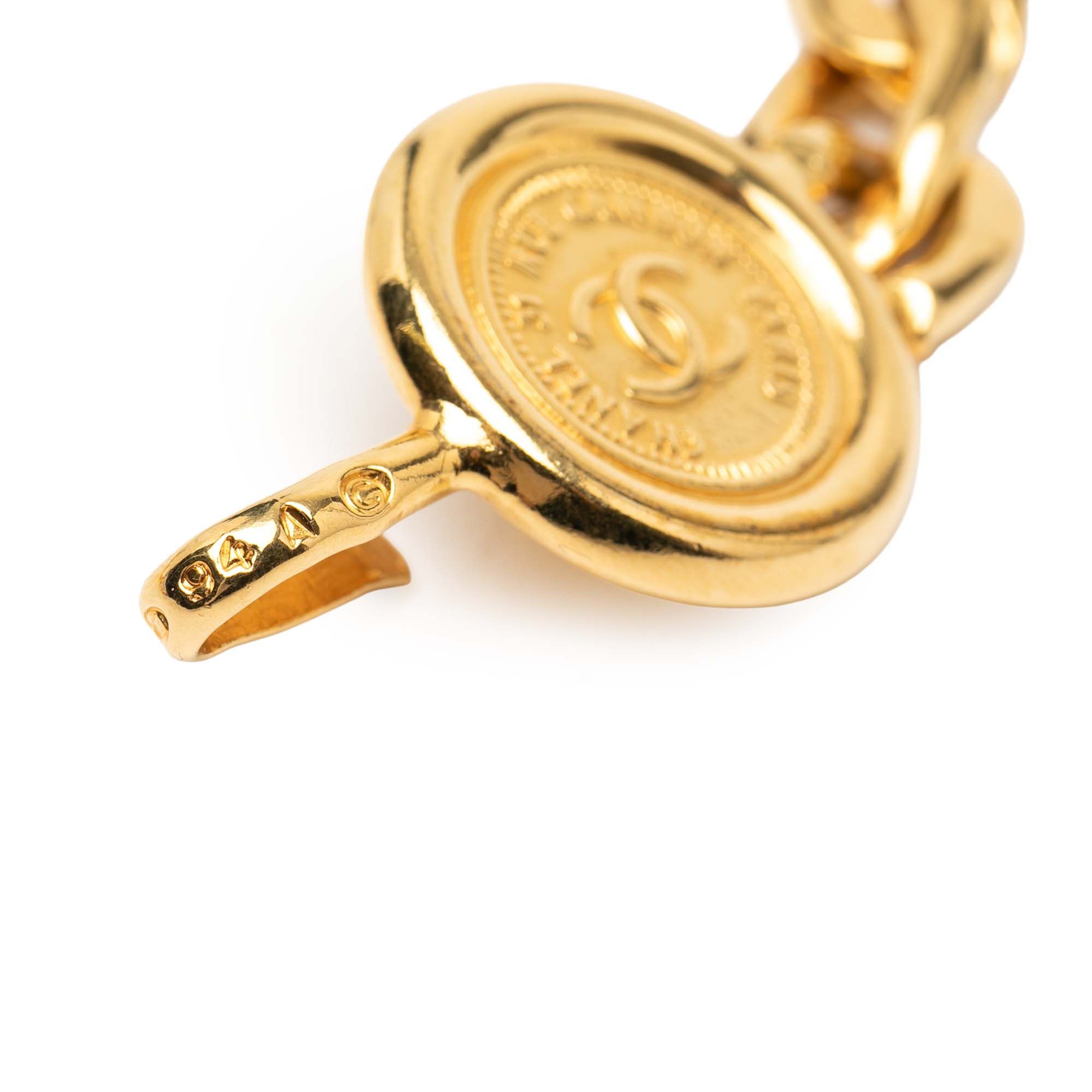 Chanel Chanel Gold Plated Medallion Rue Cambon Chain Belt Size ONE SIZE - 4 Thumbnail