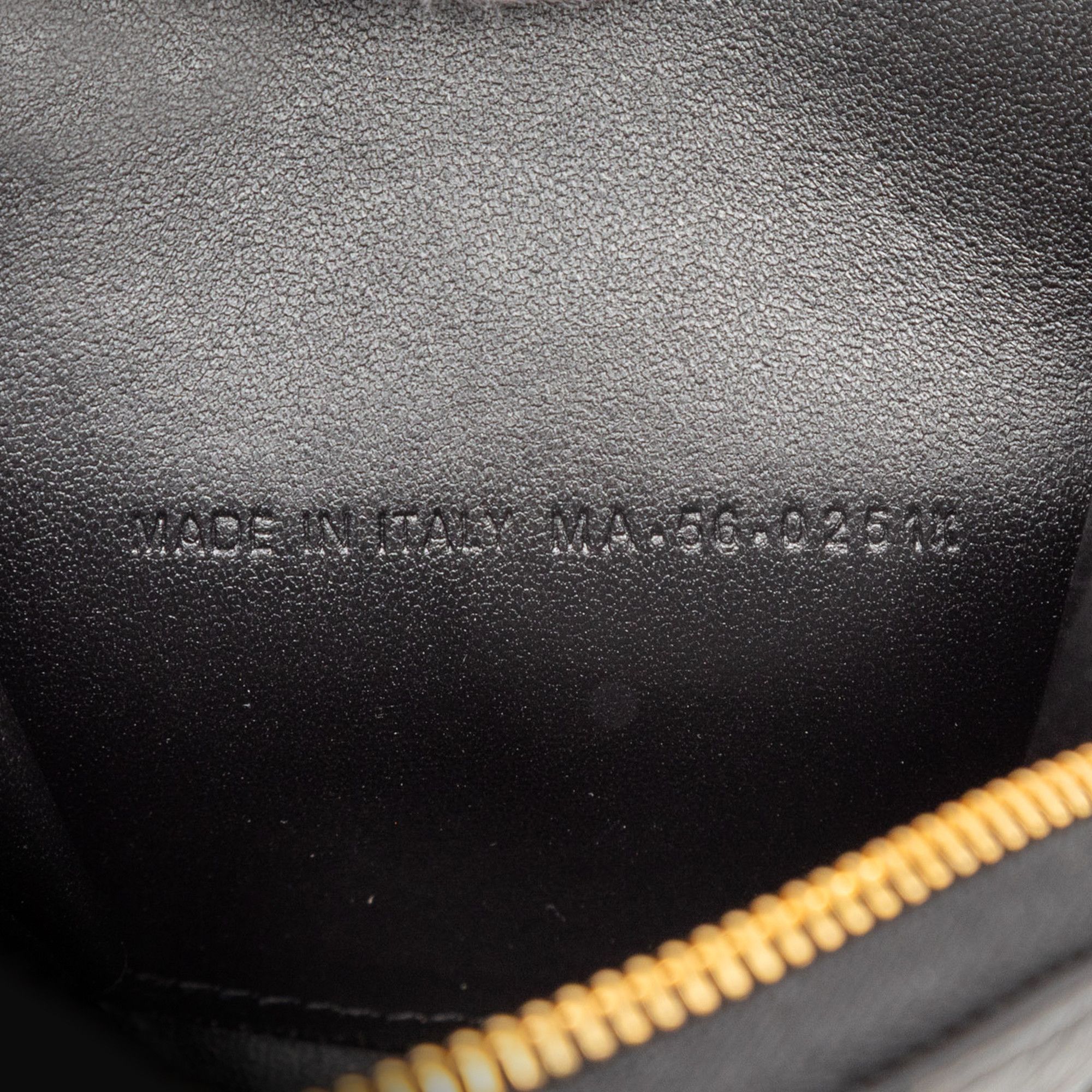 Dior Calfskin Cannage Round Caro Pouch with Chain