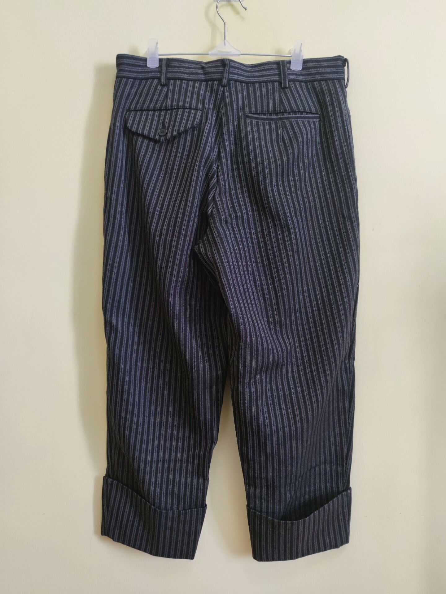 Comme des Garcons Comme des Garçons Striped Wool Pants Size US 28 / EU 44 - 4 Thumbnail