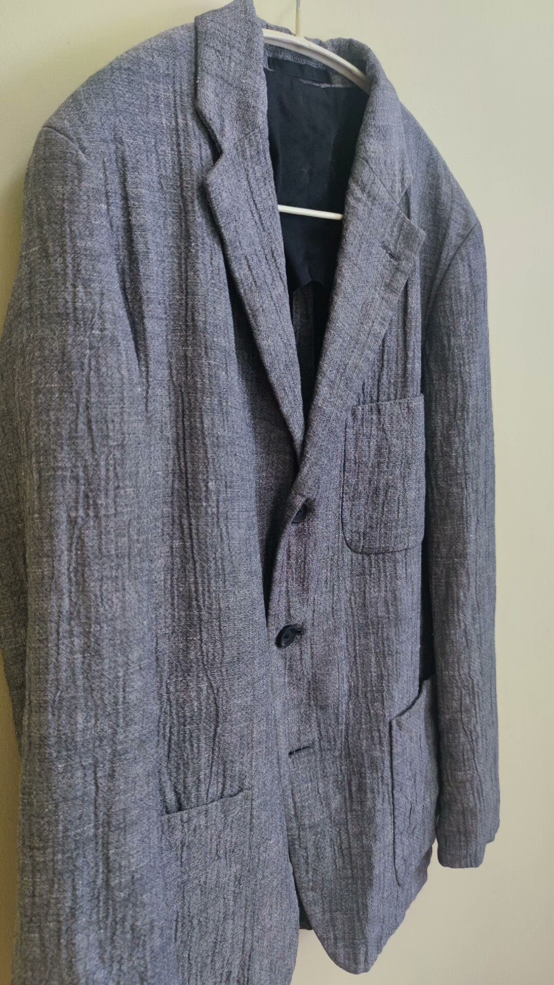 Issey Miyake Issey Miyake Gray Archive Pleated Suit Jacket Size US M / EU 48-50 / 2 - 2 Thumbnail