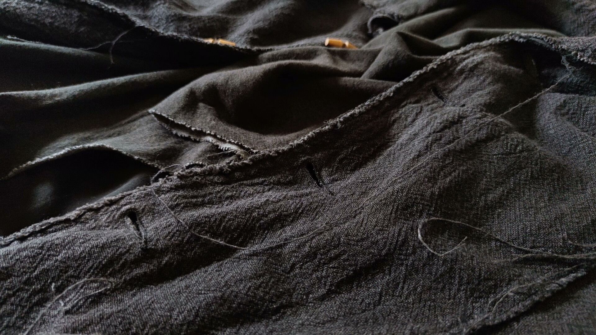Ziggy Chen Japanese Camiera Cotton Linen Destroyed Jacket Size US S / EU 44-46 / 1 - 2 Thumbnail