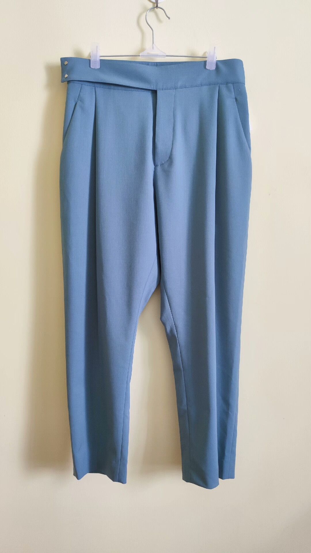 Maison Kitsune Relaxed Fit Blue-Gray Men's Trousers Size US 26 / EU 42 - 3 Thumbnail