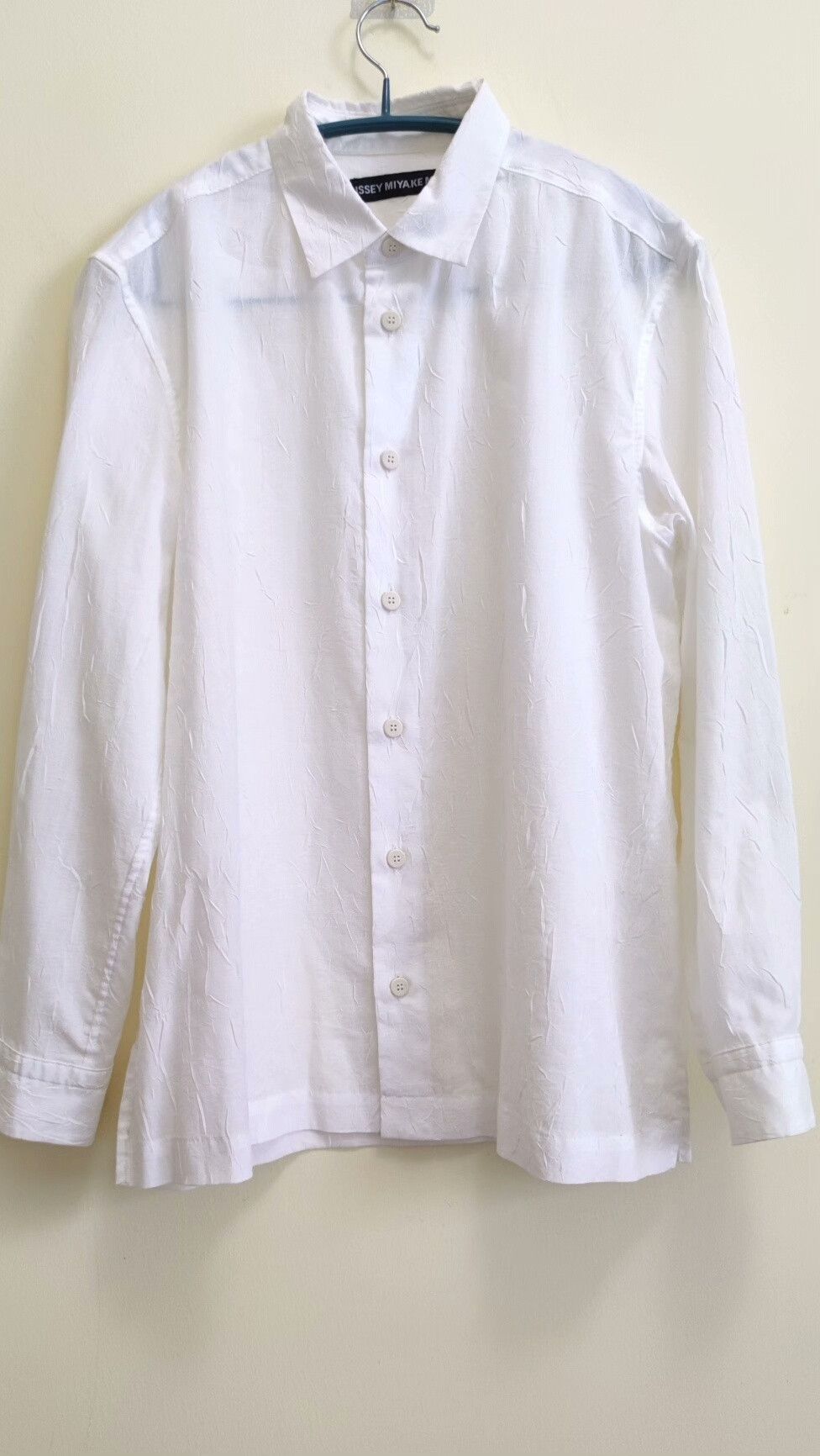 Issey Miyake Issey Miyake Pleated White Shirt for Men Size US S / EU 44-46 / 1 - 3 Thumbnail
