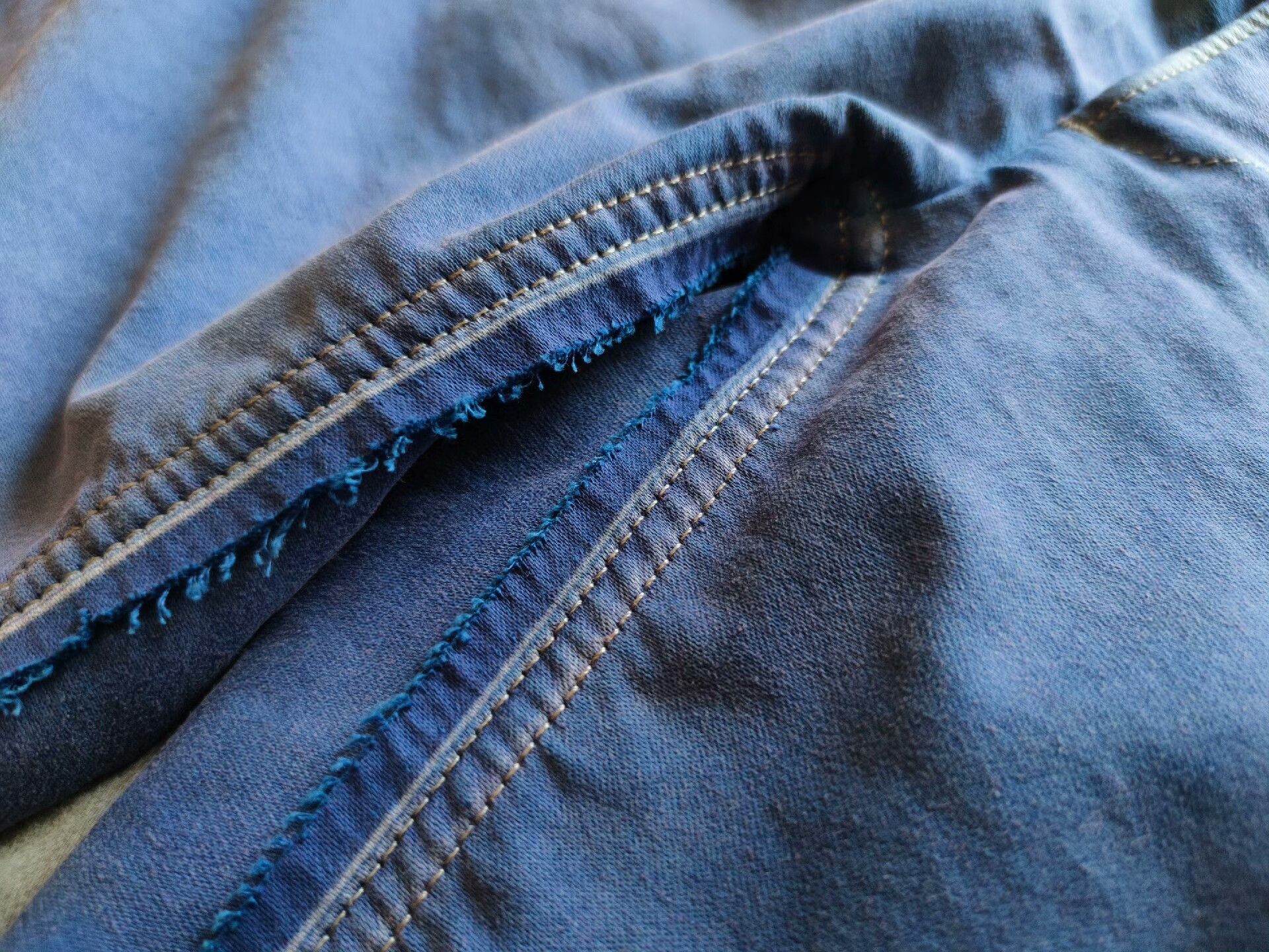 Maison Margiela Maison Margiela Distressed Blue Purple Shorts Size US 30 / EU 46 - 8 Thumbnail