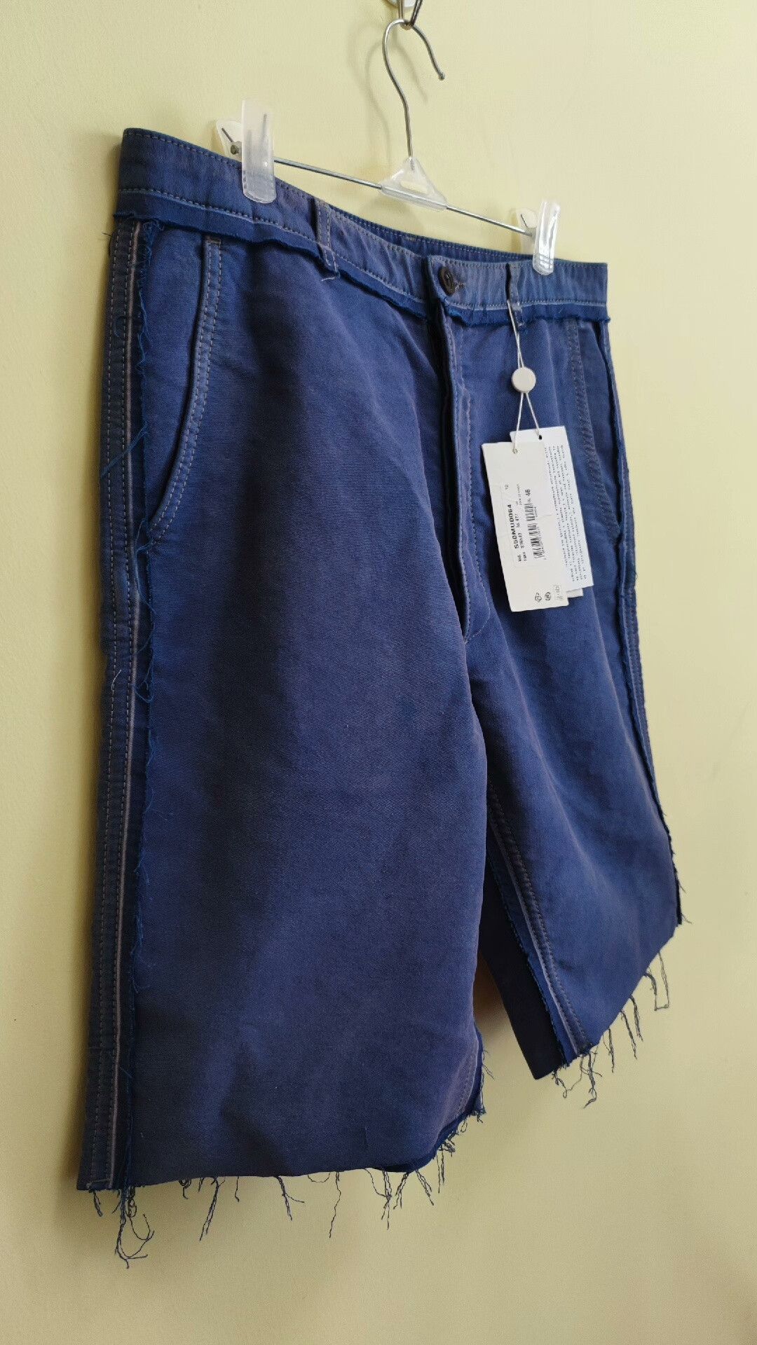 Maison Margiela Maison Margiela Distressed Blue Purple Shorts Size US 30 / EU 46 - 4 Thumbnail