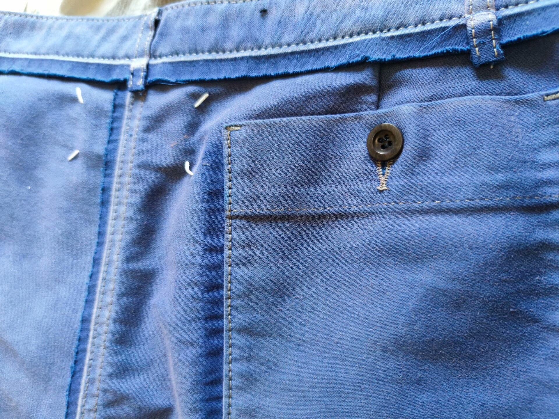 Maison Margiela Maison Margiela Distressed Blue Purple Shorts Size US 30 / EU 46 - 5 Thumbnail