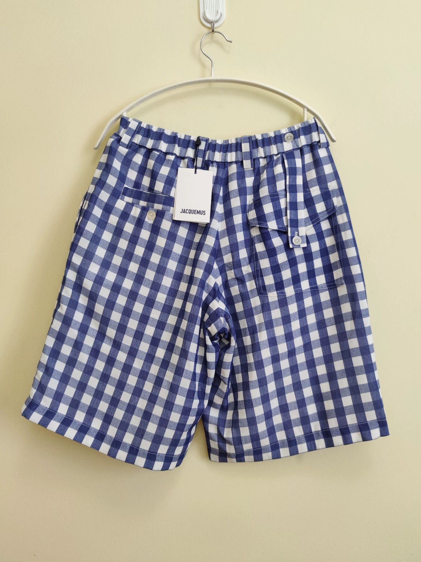 Jacquemus Jacquemus Blue and White Checkered Shorts Size US 30 / EU 46 - 4 Thumbnail