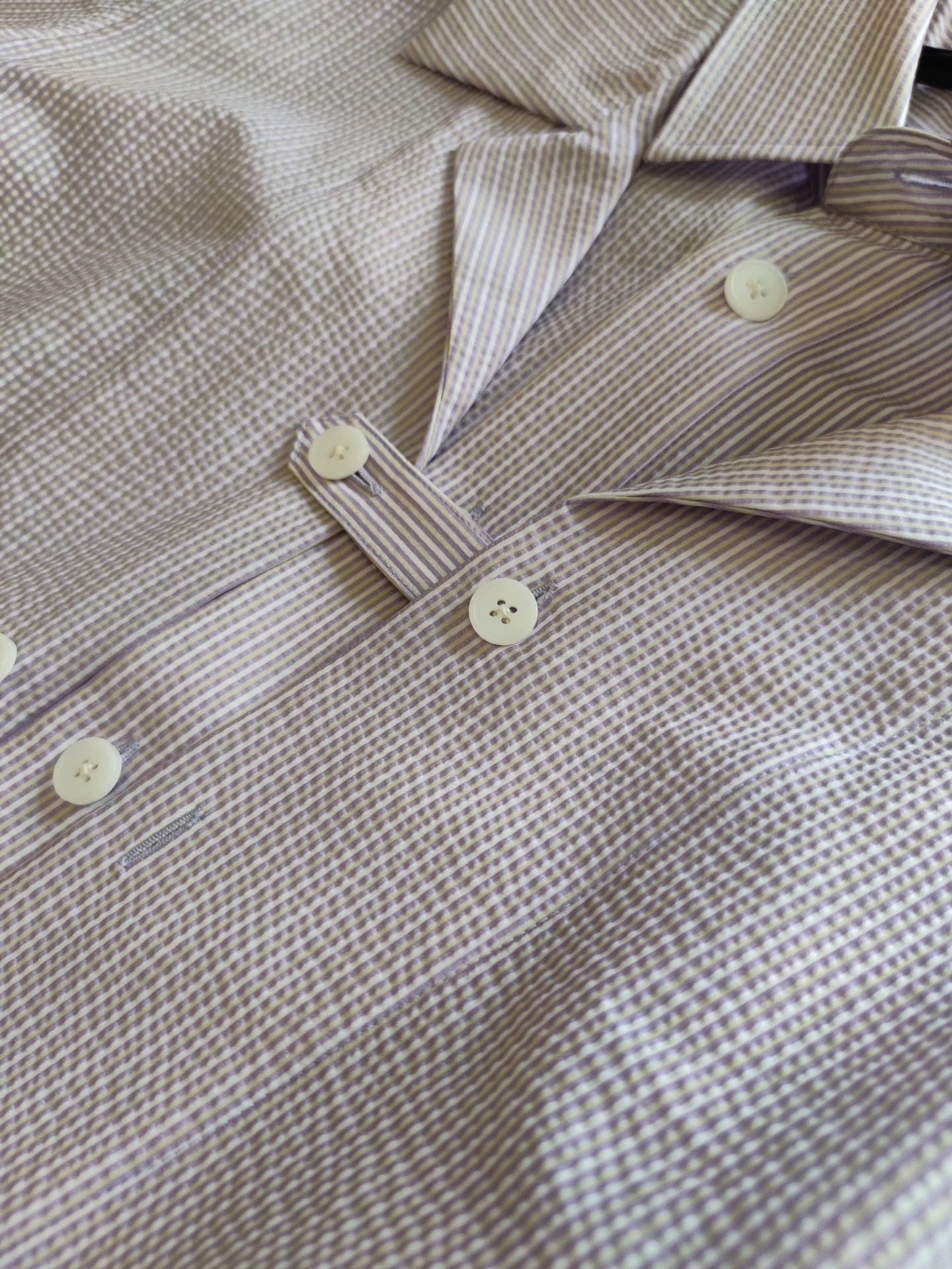 Comme des Garcons Exclusive Purple and White Layered Shirt Size M / US 6-8 / IT 42-44 - 3 Thumbnail