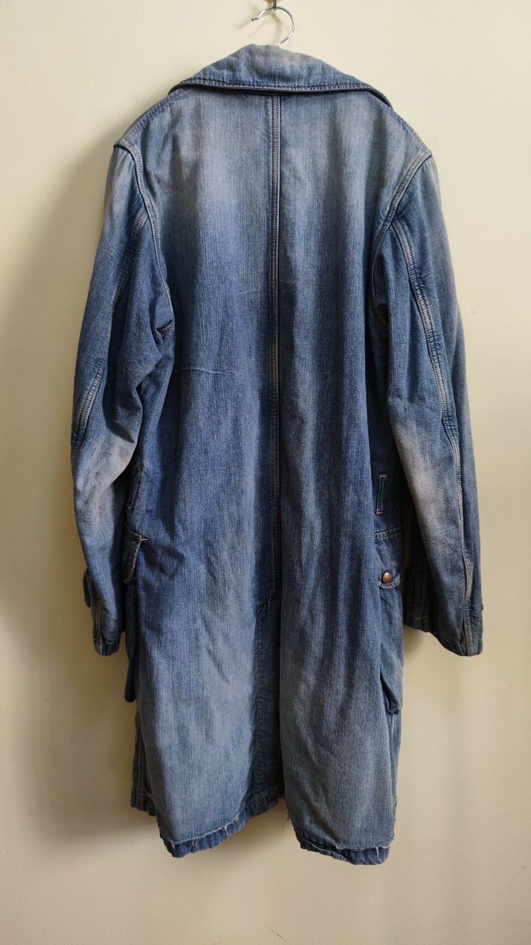 ANACHRONORM Vintage Anachronorm Denim Wool Coat Size US M / EU 48-50 / 2 - 4 Thumbnail