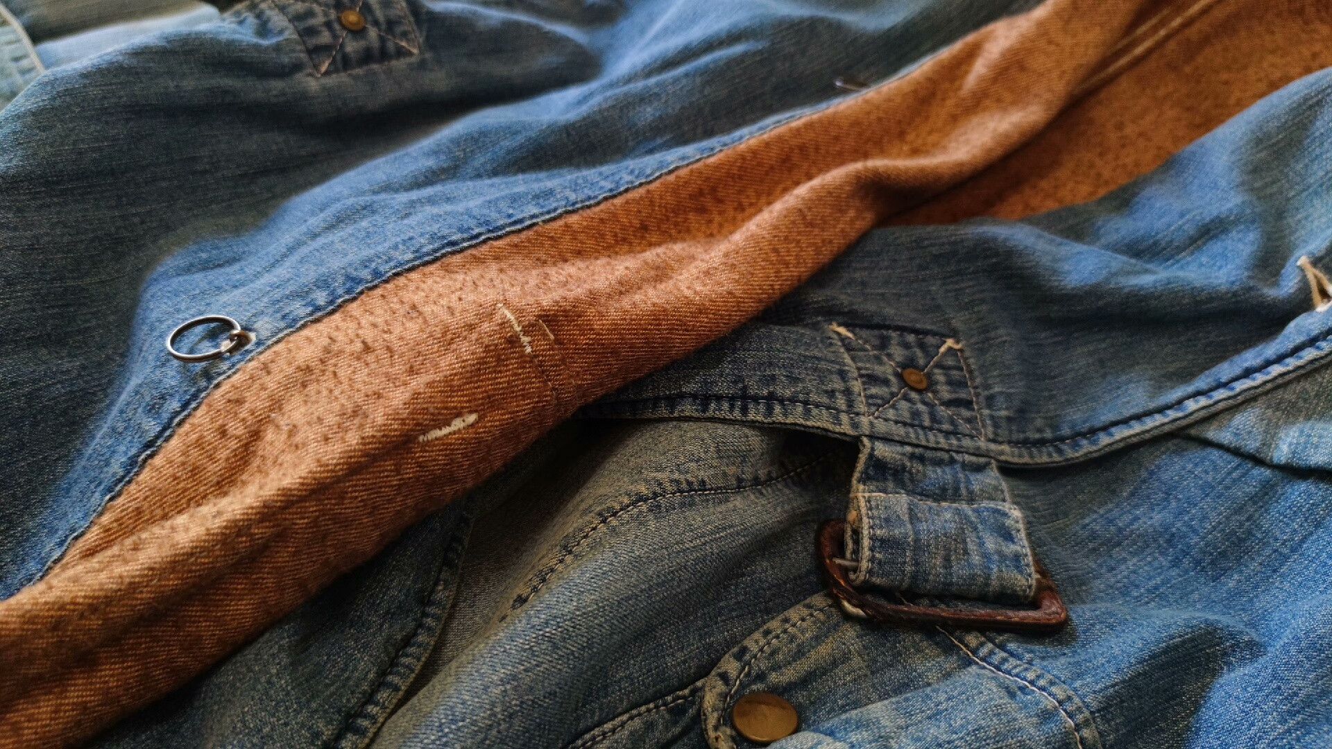 ANACHRONORM Vintage Anachronorm Denim Wool Coat Size US M / EU 48-50 / 2 - 7 Thumbnail