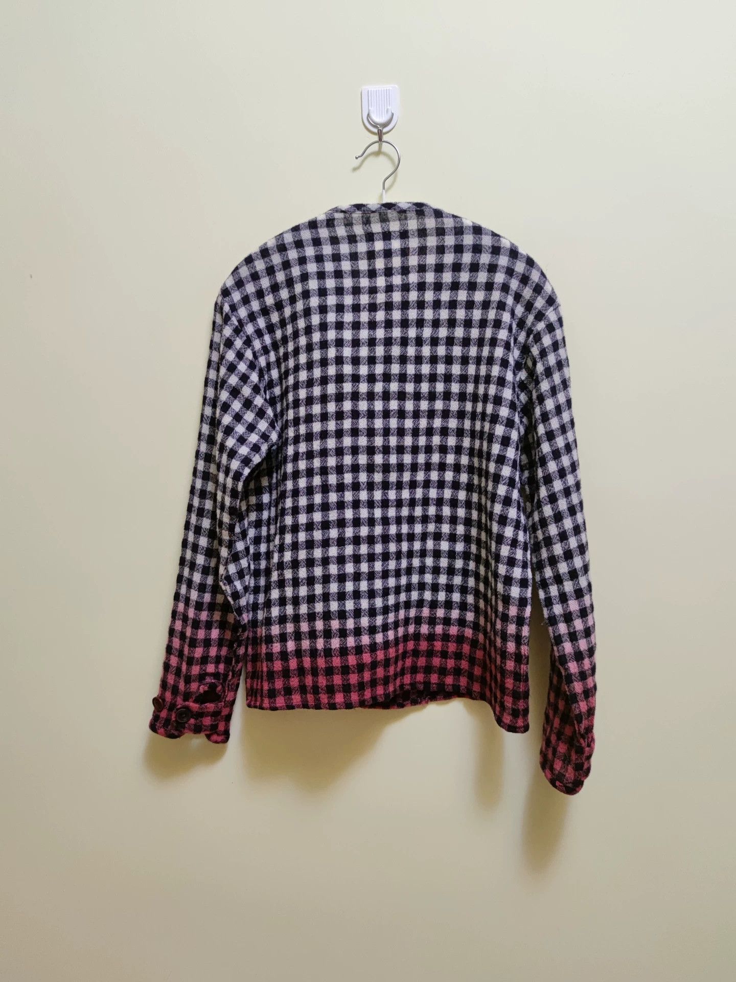KLASICA Artisan Plaid Knit Sweater with Unique Buttons Size M / US 6-8 / IT 42-44 - 3 Thumbnail