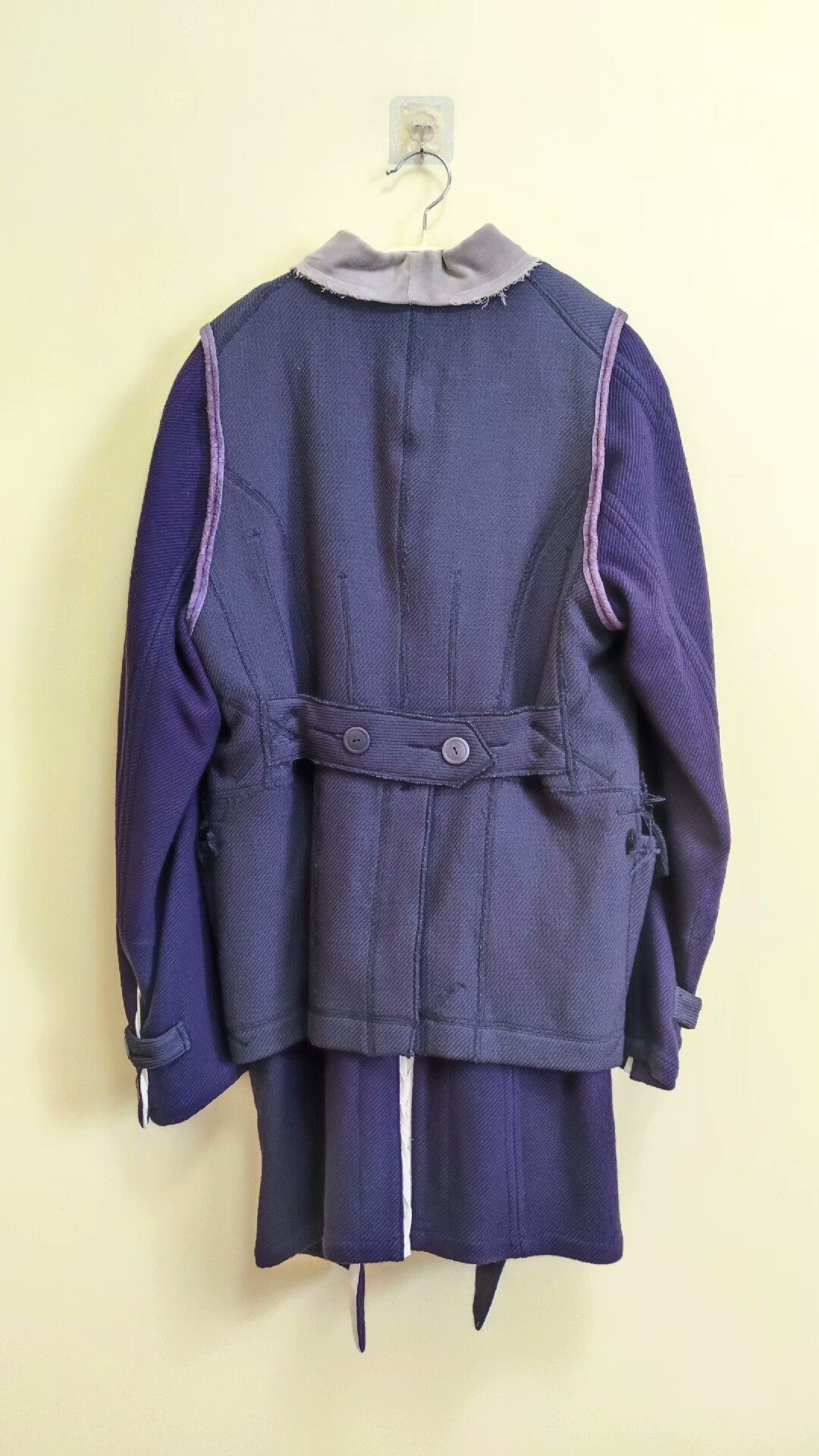 Takahiromiyashita The Soloist. The Soloist Deconstructed Wool Silk Coat Size US S / EU 44-46 / 1 - 6 Thumbnail