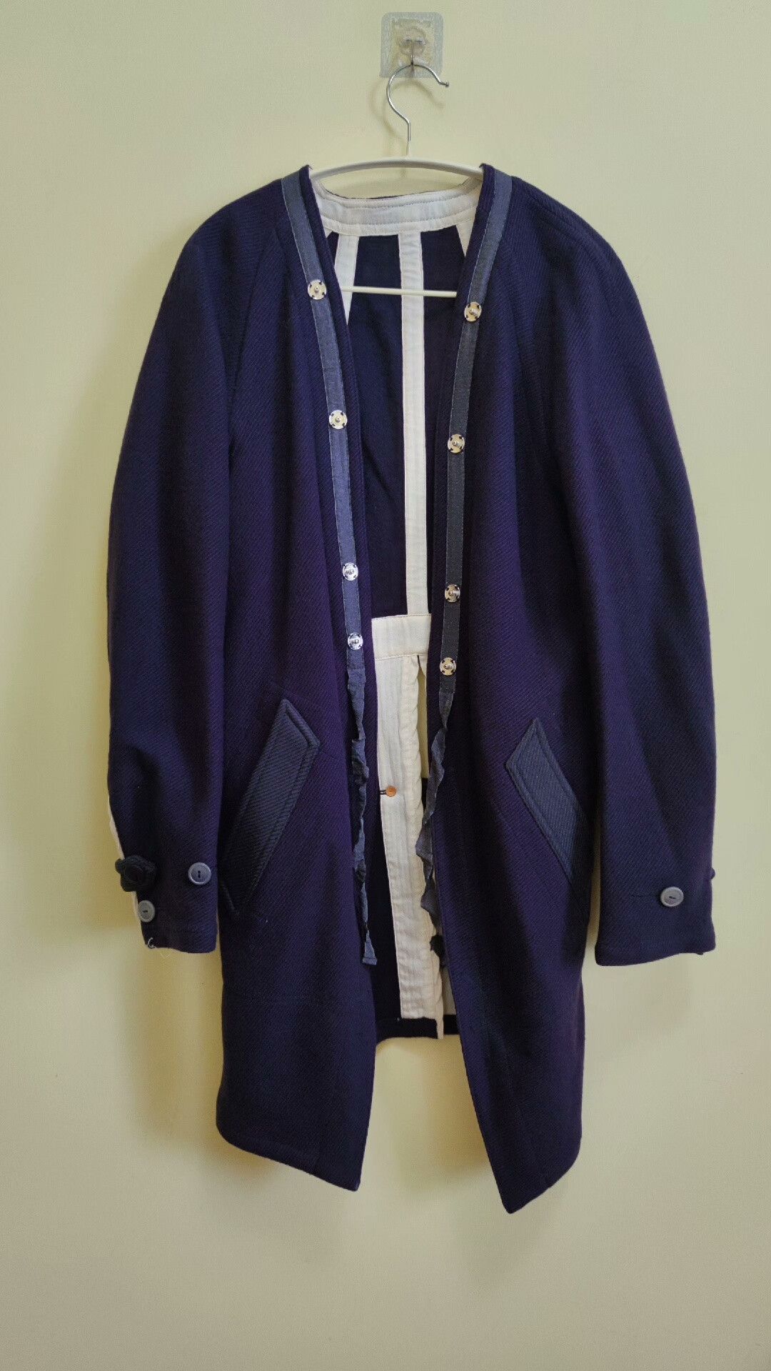 Takahiromiyashita The Soloist. The Soloist Deconstructed Wool Silk Coat Size US S / EU 44-46 / 1 - 2 Thumbnail