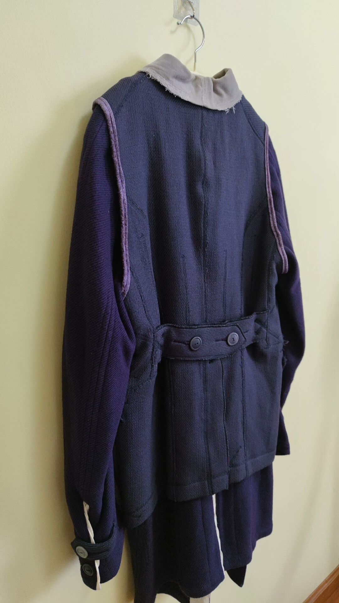Takahiromiyashita The Soloist. The Soloist Deconstructed Wool Silk Coat Size US S / EU 44-46 / 1 - 5 Thumbnail