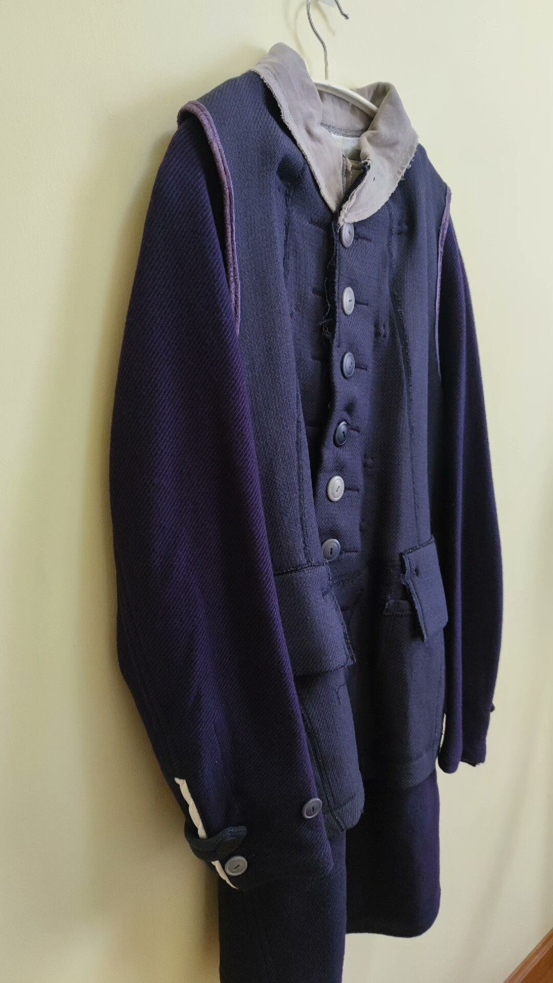 Takahiromiyashita The Soloist. The Soloist Deconstructed Wool Silk Coat Size US S / EU 44-46 / 1 - 4 Thumbnail