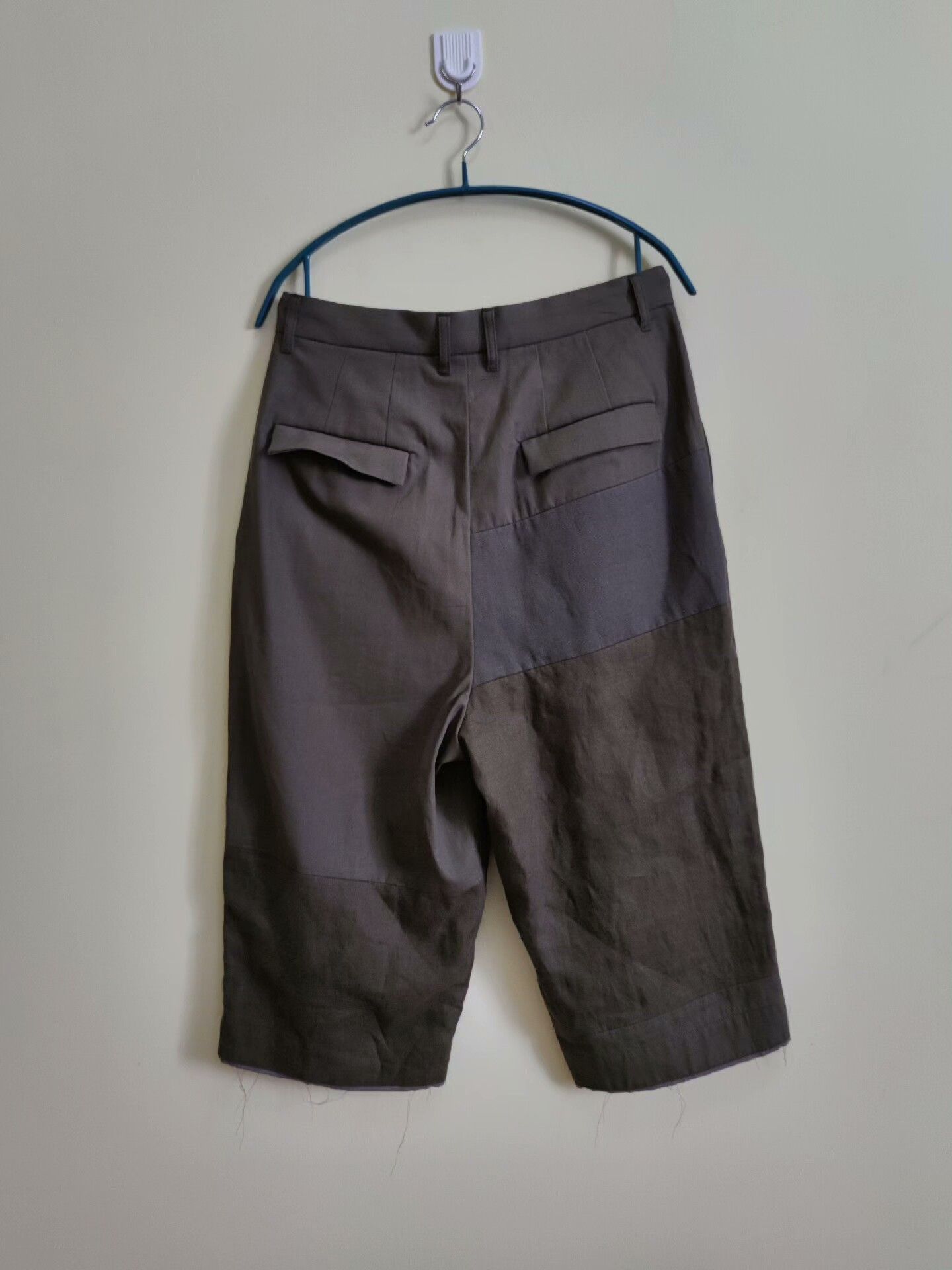 The Viridi-anne Stylish Patchwork Three-Quarter Pants Size US 28 / EU 44 - 4 Thumbnail