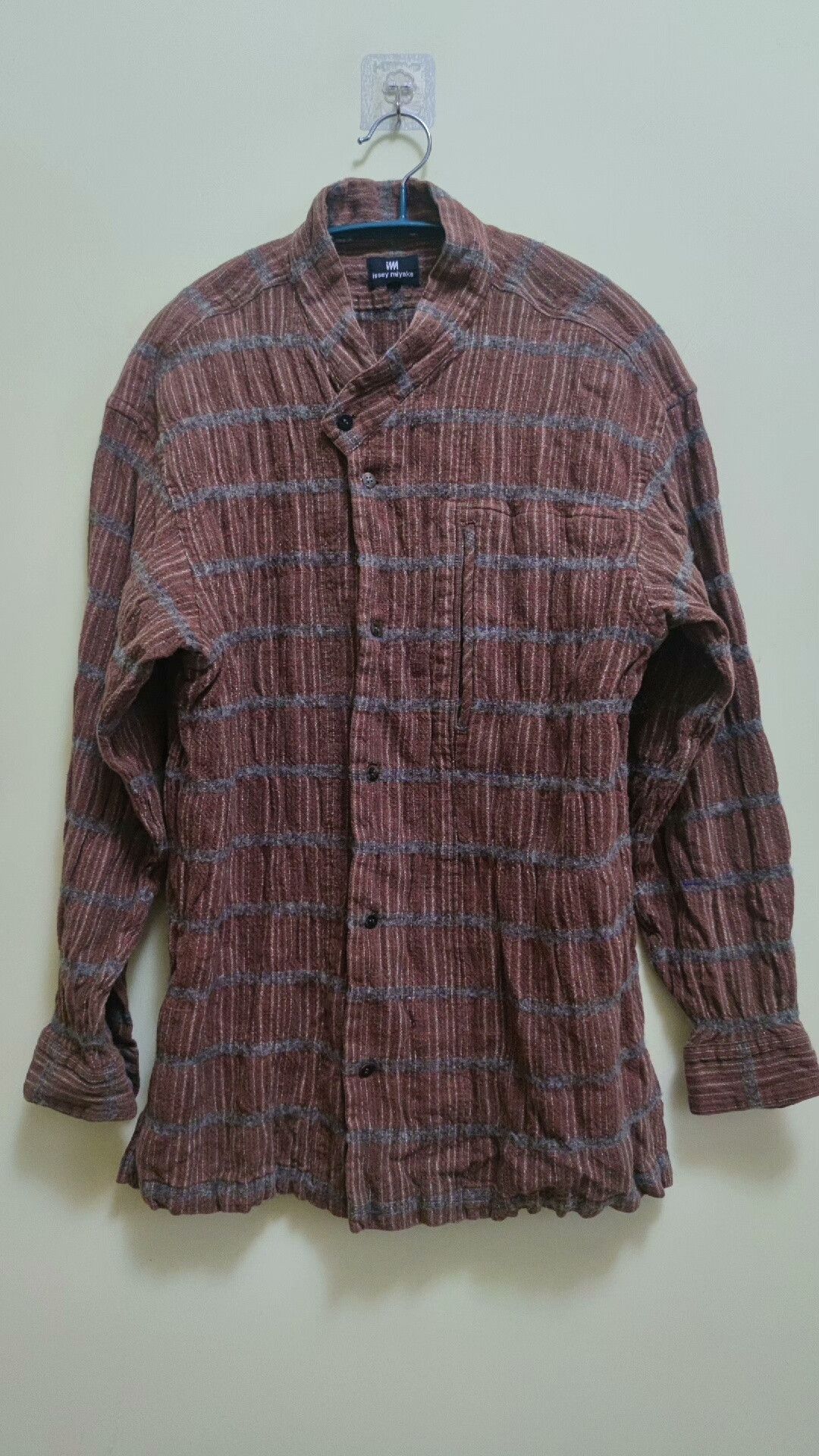 Issey Miyake Issey Miyake Archive Plaid Wool Shirt Size US M / EU 48-50 / 2 - 2 Thumbnail