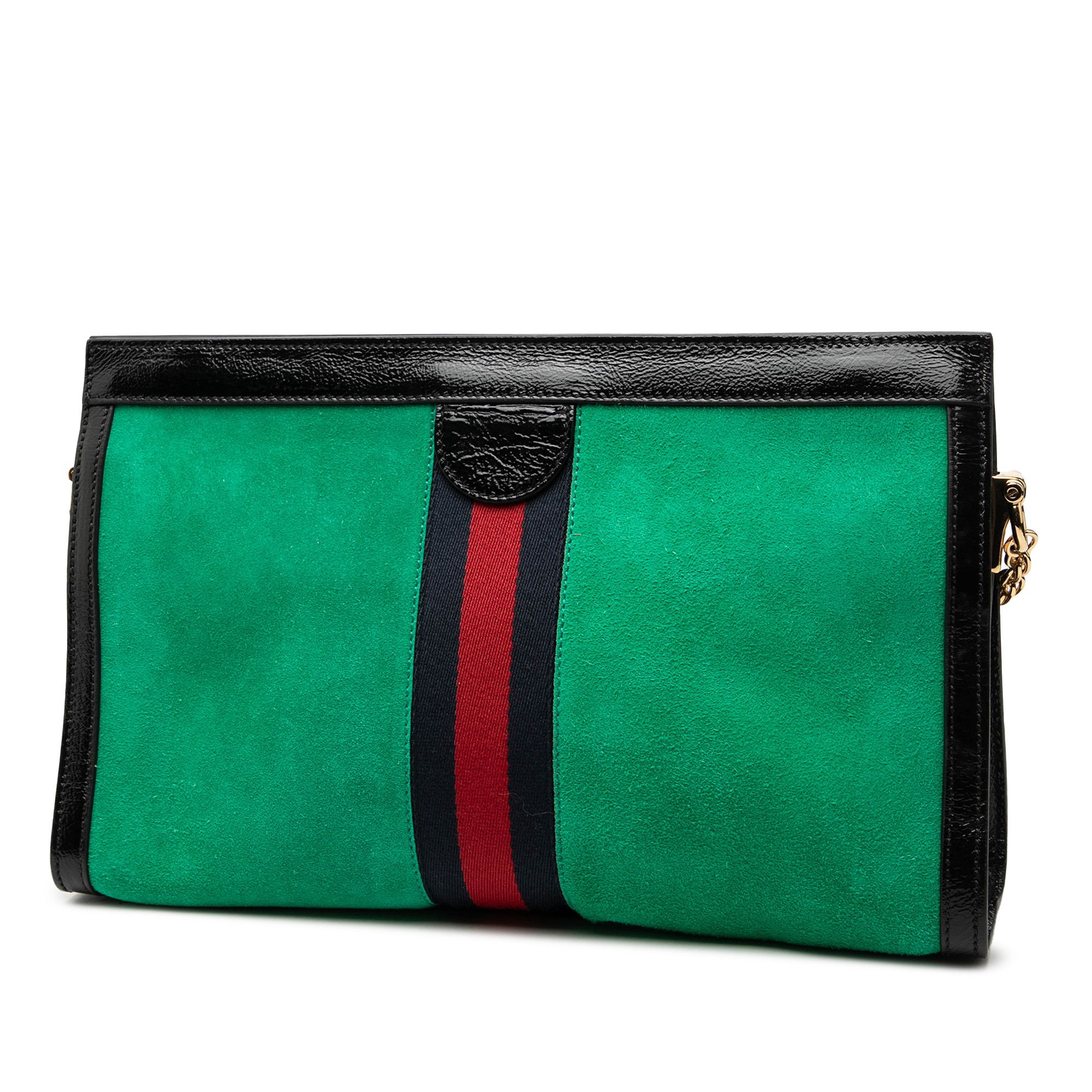 Gucci Gucci Medium Suede Web Ophidia Chain Shoulder Bag Size ONE SIZE - 2 Thumbnail