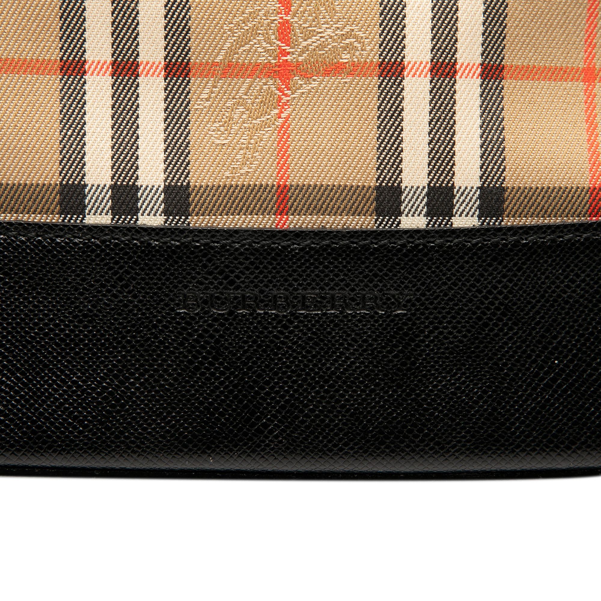 Burberry Burberry Haymarket Check Canvas Handbag Size ONE SIZE - 5 Thumbnail