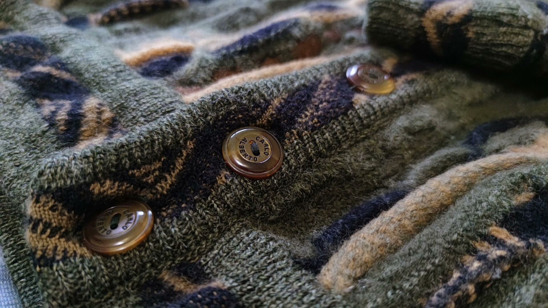 Coogi Coogi Gradient Knitted Wool Cardigan Size US M / EU 48-50 / 2 - 6 Thumbnail