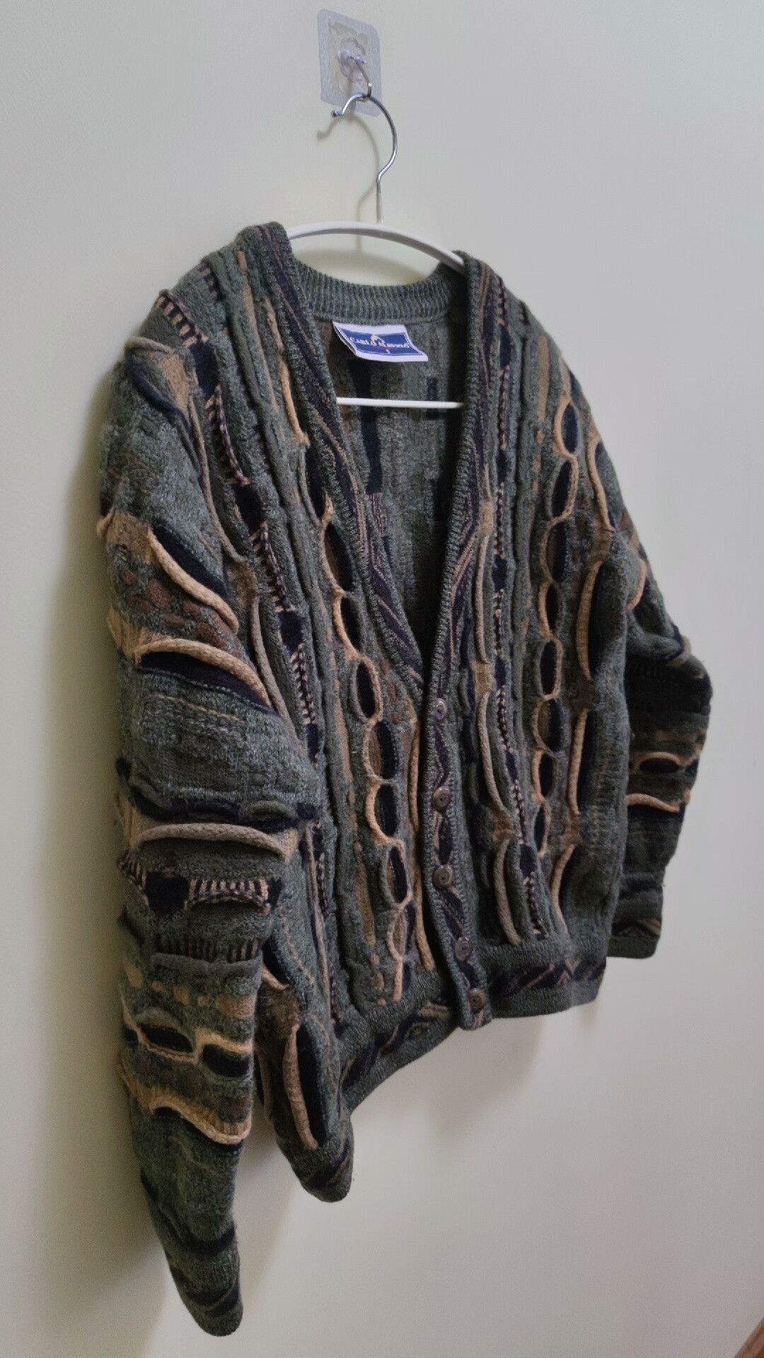 Coogi Coogi Gradient Knitted Wool Cardigan Size US M / EU 48-50 / 2 - 2 Thumbnail