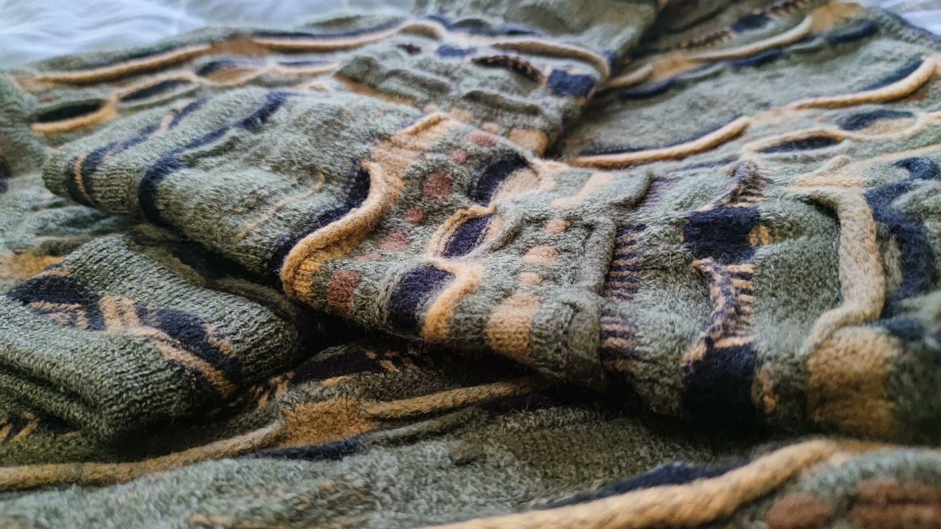 Coogi Coogi Gradient Knitted Wool Cardigan Size US M / EU 48-50 / 2 - 7 Thumbnail