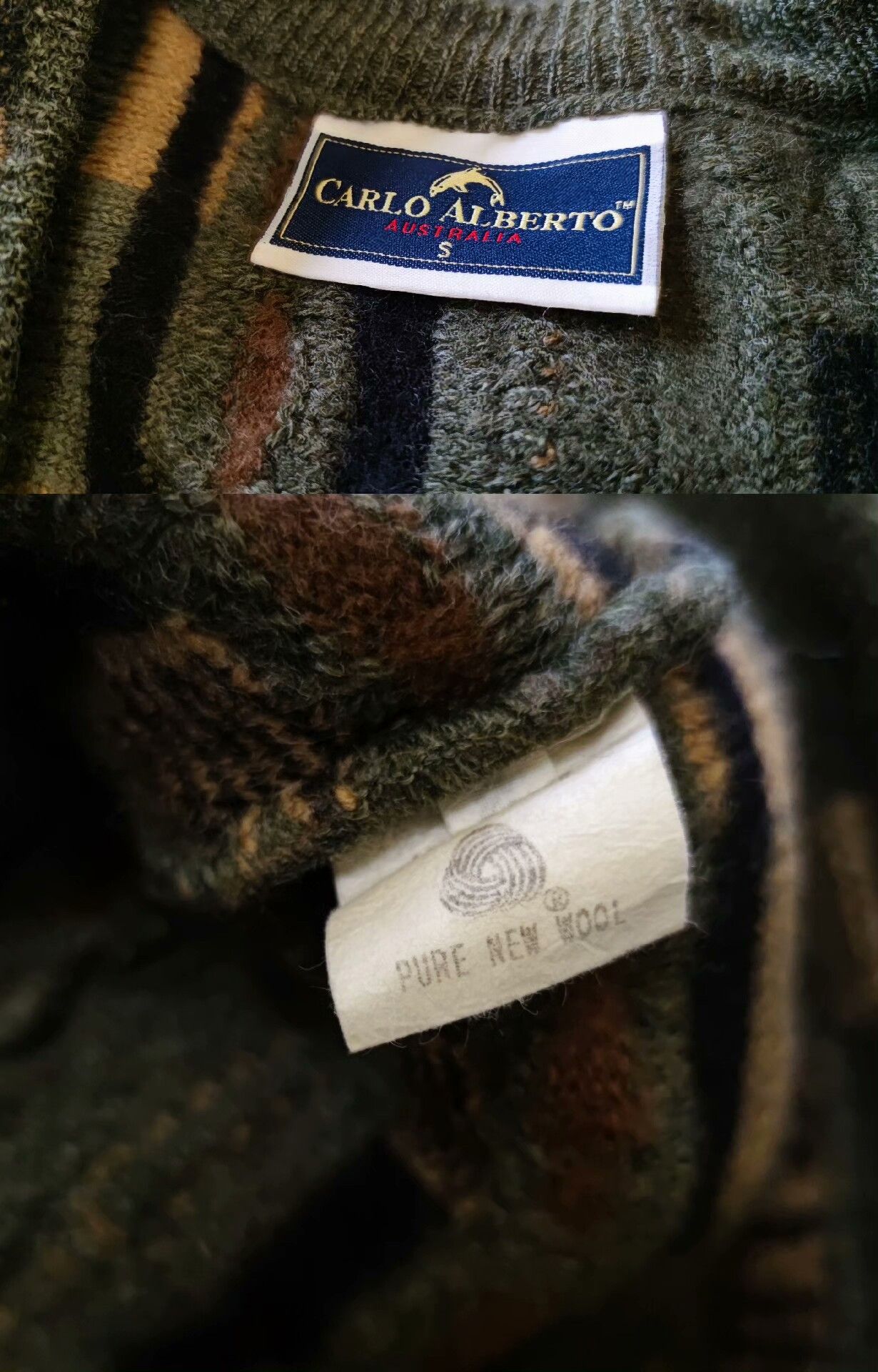 Coogi Coogi Gradient Knitted Wool Cardigan Size US M / EU 48-50 / 2 - 9 Thumbnail