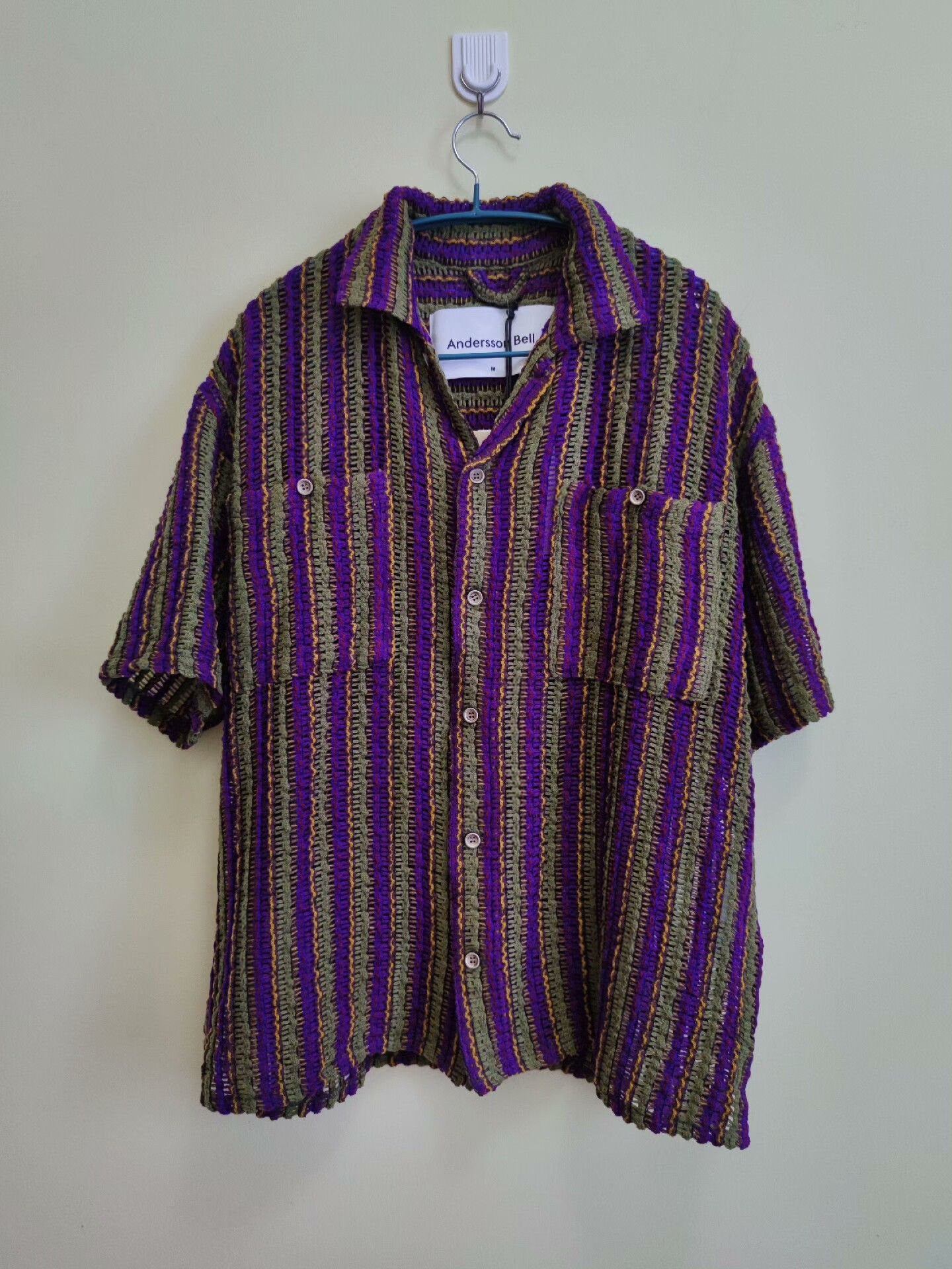 Andersson Bell Andersson Bell Men's Short Sleeve Shirt Size US M / EU 48-50 / 2 - 2 Thumbnail