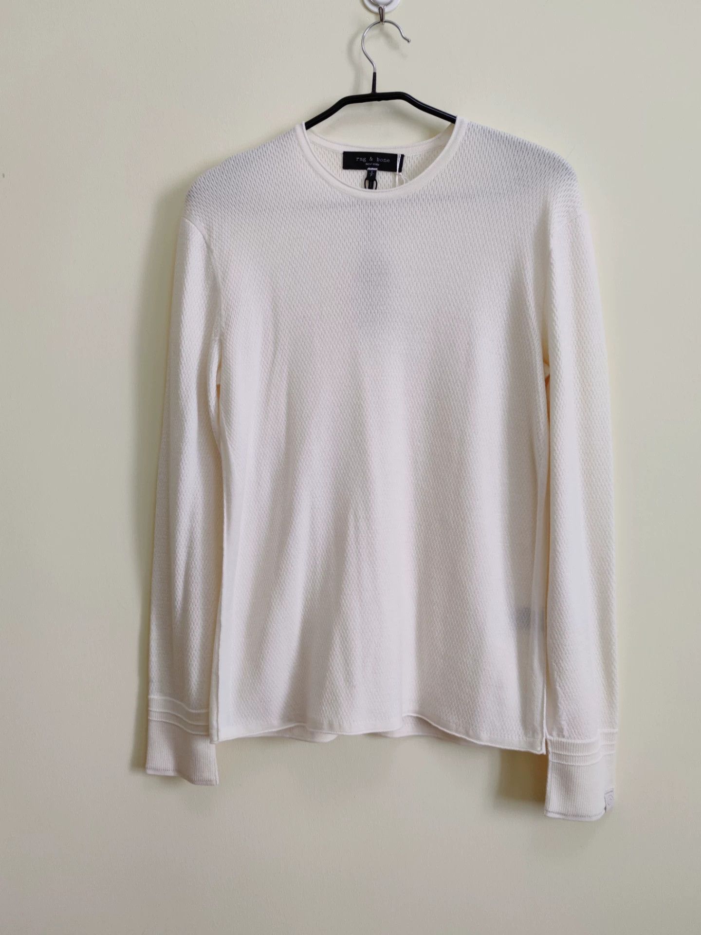 Rag & Bone Rag & Bone White Wool Sweater for Men Size US S / EU 44-46 / 1 - 3 Thumbnail