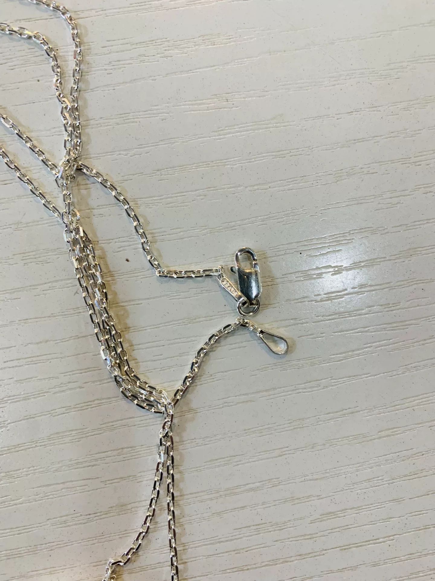 AQUA Silver Chain Necklace with Rotating Feature Size ONE SIZE - 3 Thumbnail