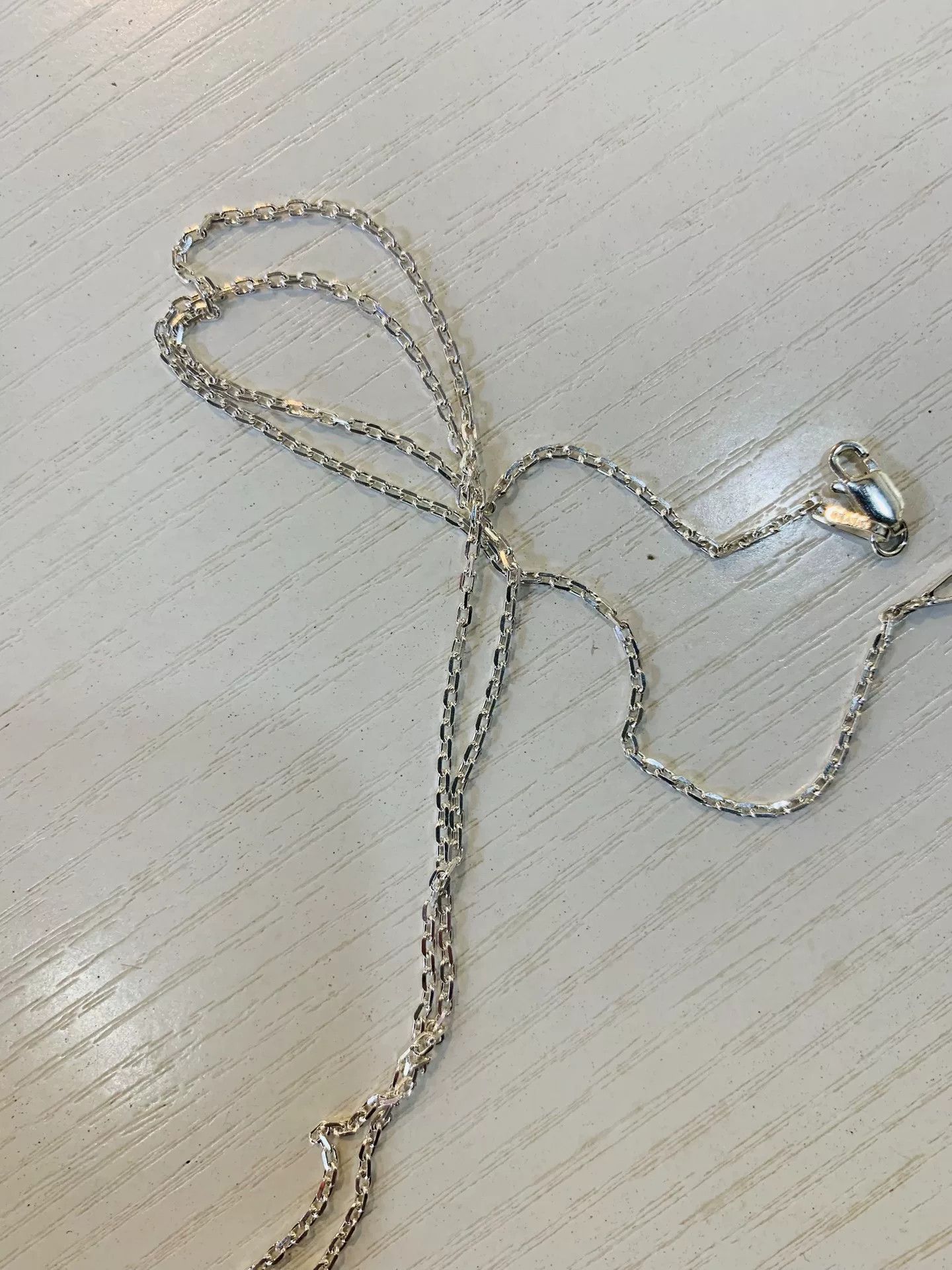 AQUA Silver Chain Necklace with Rotating Feature Size ONE SIZE - 5 Thumbnail