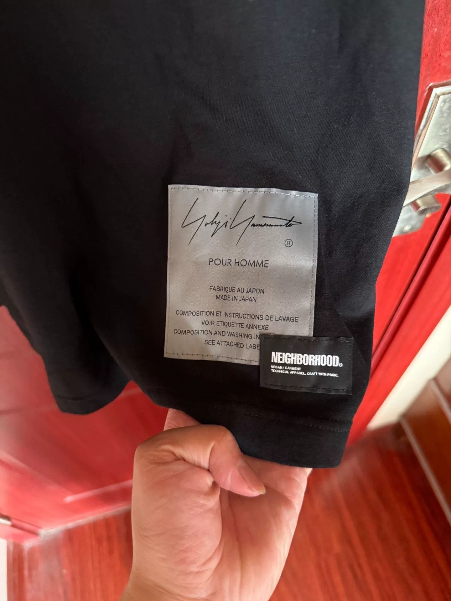 Yohji Yamamoto Yohji Yamamoto Short Sleeve Collaboration Tee Size US XL / EU 56 / 4 - 4 Thumbnail