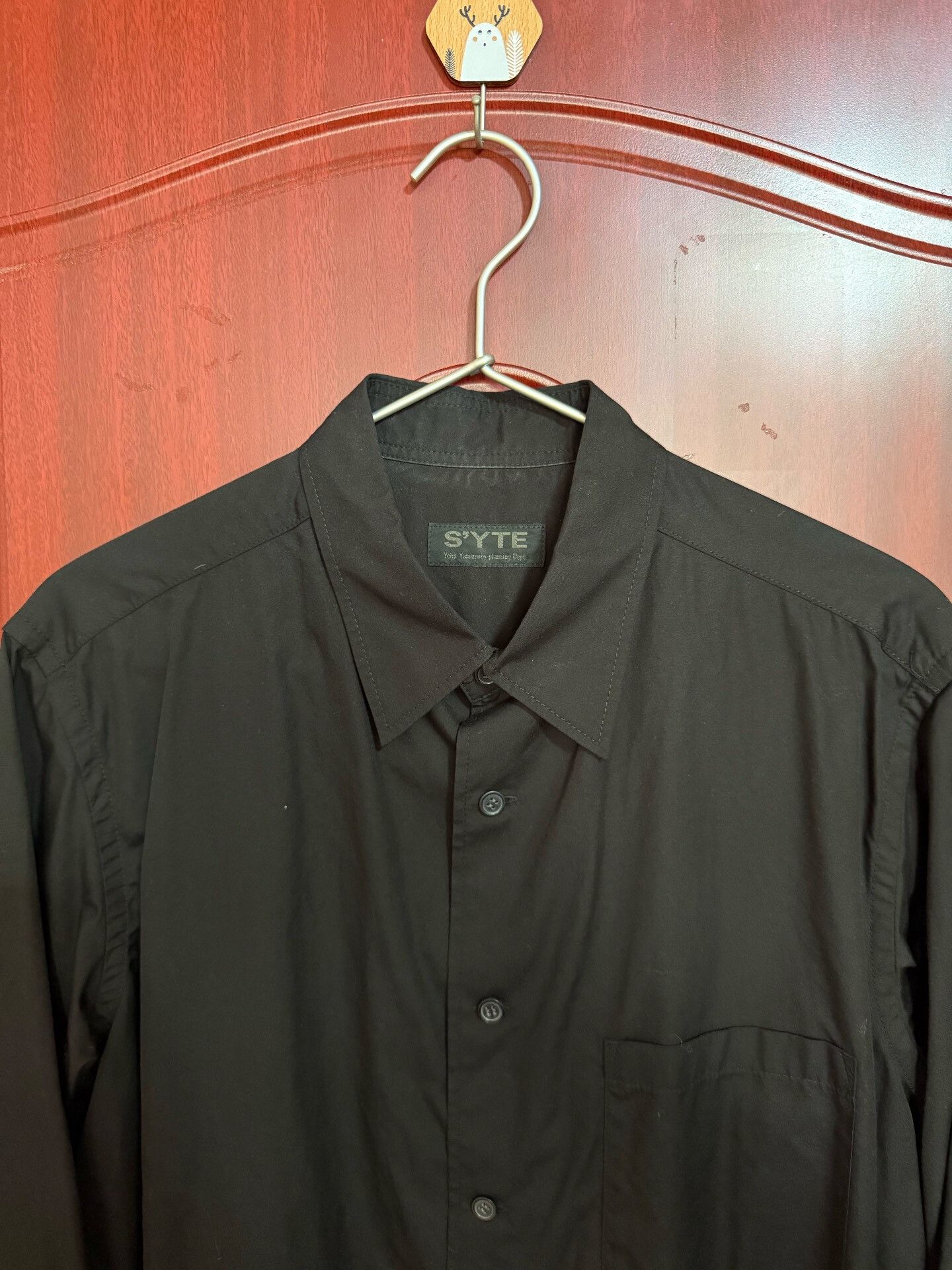 Yohji Yamamoto Yohji Yamamoto Black Cotton Shirt Size US L / EU 52-54 / 3 - 7 Thumbnail