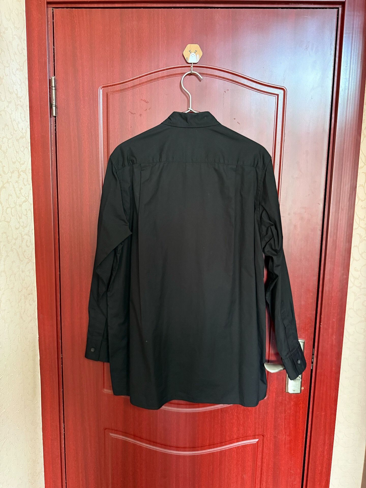 Yohji Yamamoto Yohji Yamamoto Black Cotton Shirt Size US L / EU 52-54 / 3 - 8 Thumbnail