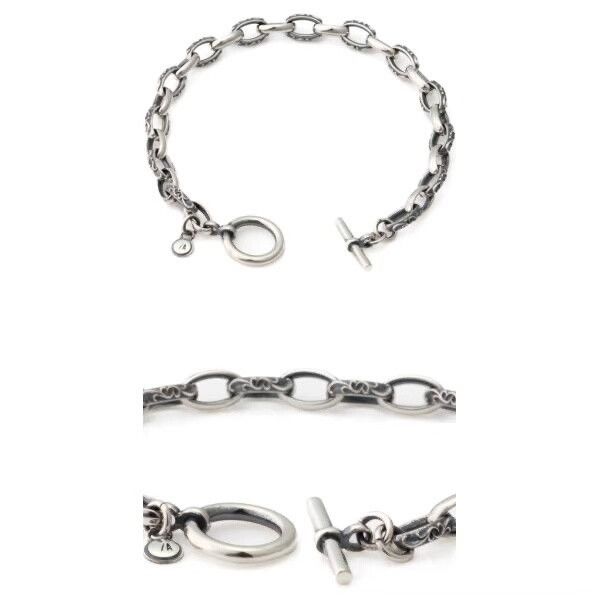 AQUA AQUA SILVER Chain Bracelet with Floral Engraving Size ONE SIZE - 9 Thumbnail