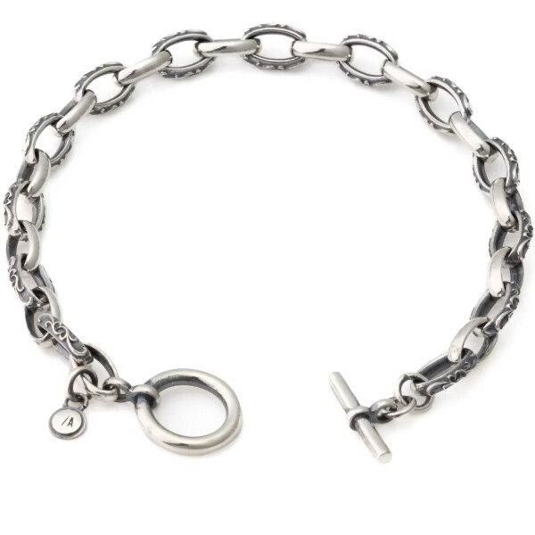 AQUA AQUA SILVER Chain Bracelet with Floral Engraving Size ONE SIZE - 7 Thumbnail