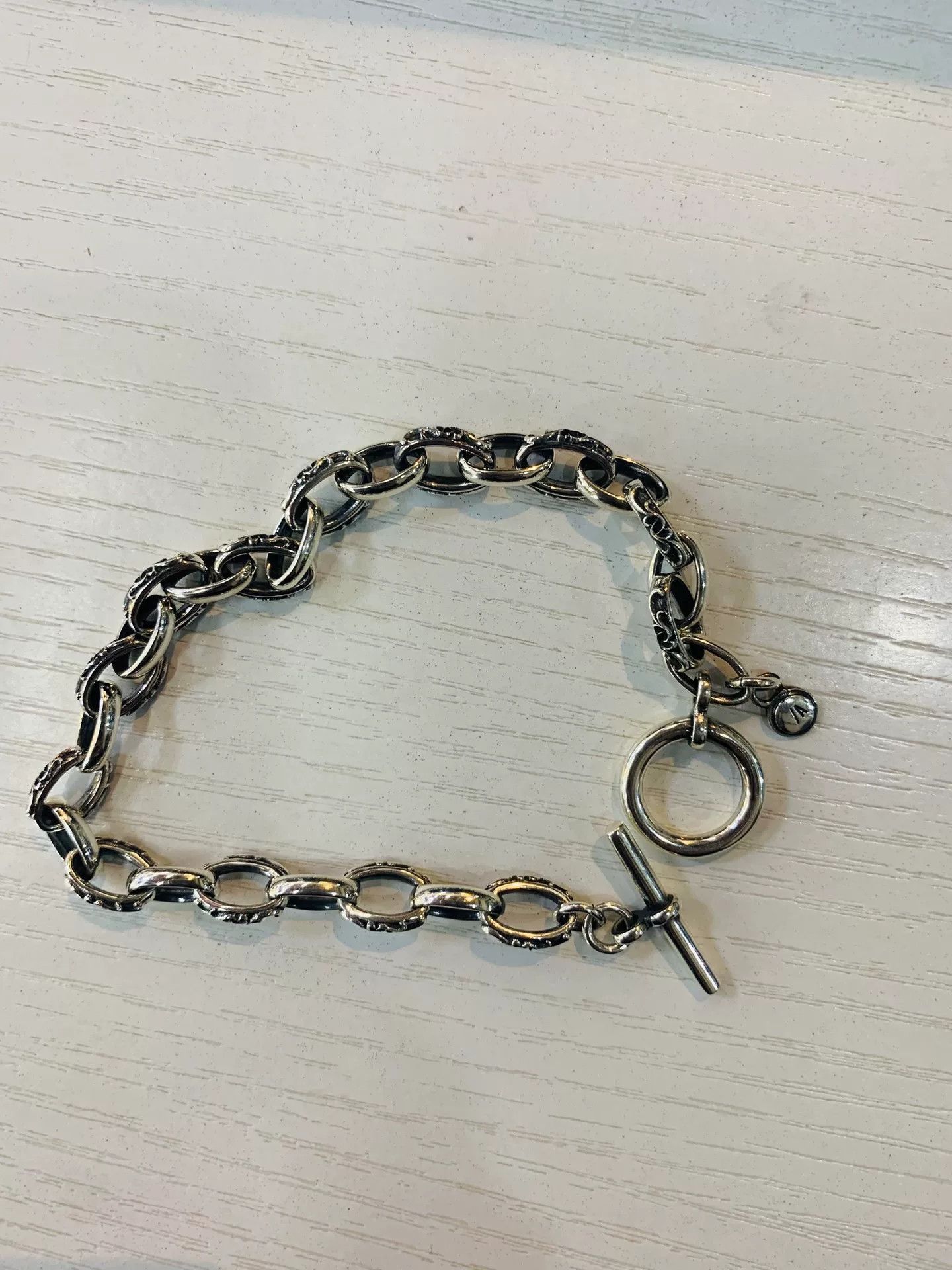 AQUA AQUA SILVER Chain Bracelet with Floral Engraving Size ONE SIZE - 3 Thumbnail