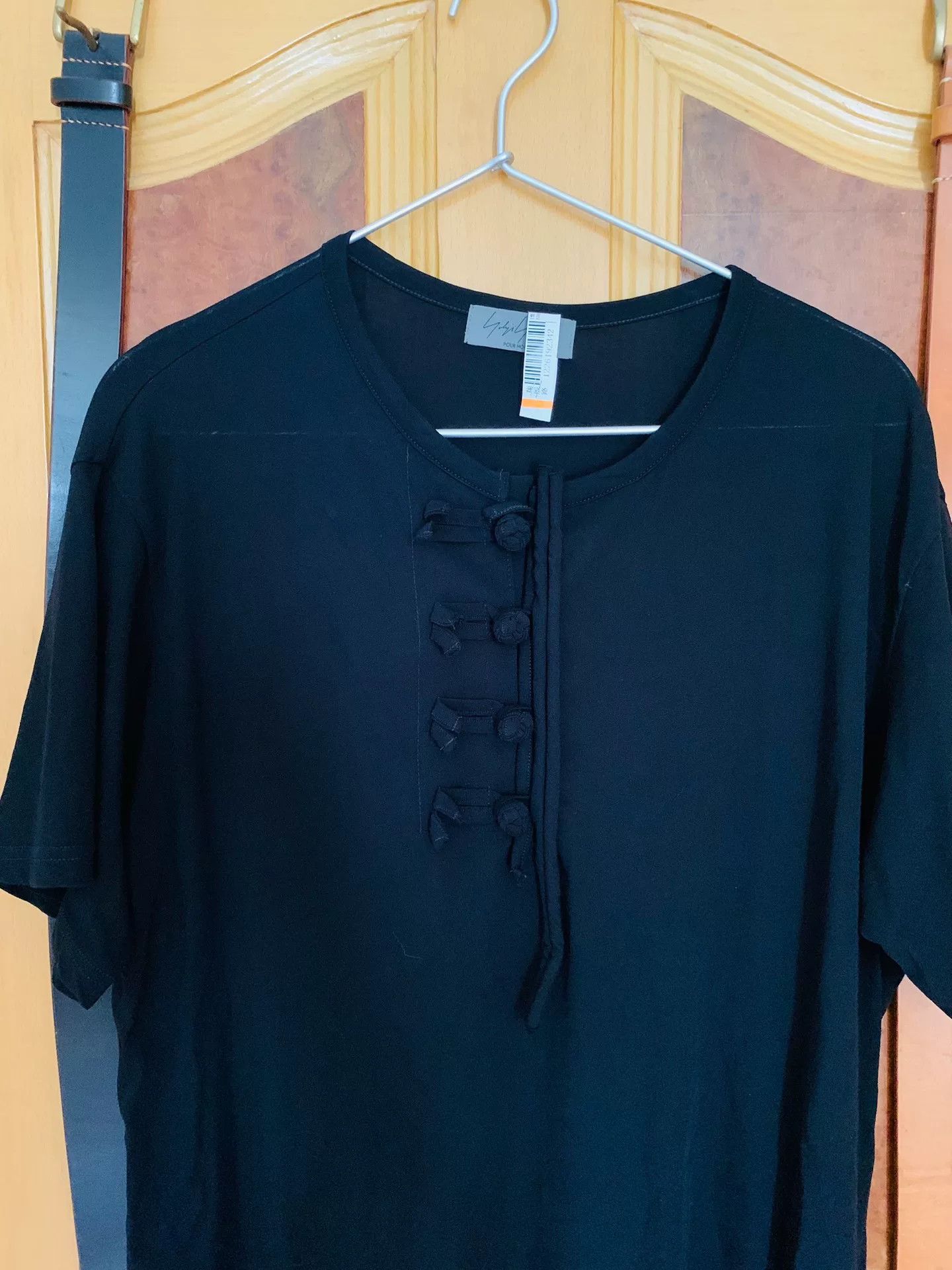 Yohji Yamamoto Yohji Yamamoto Short Sleeve Top Size L / US 10 / IT 46 - 4 Thumbnail