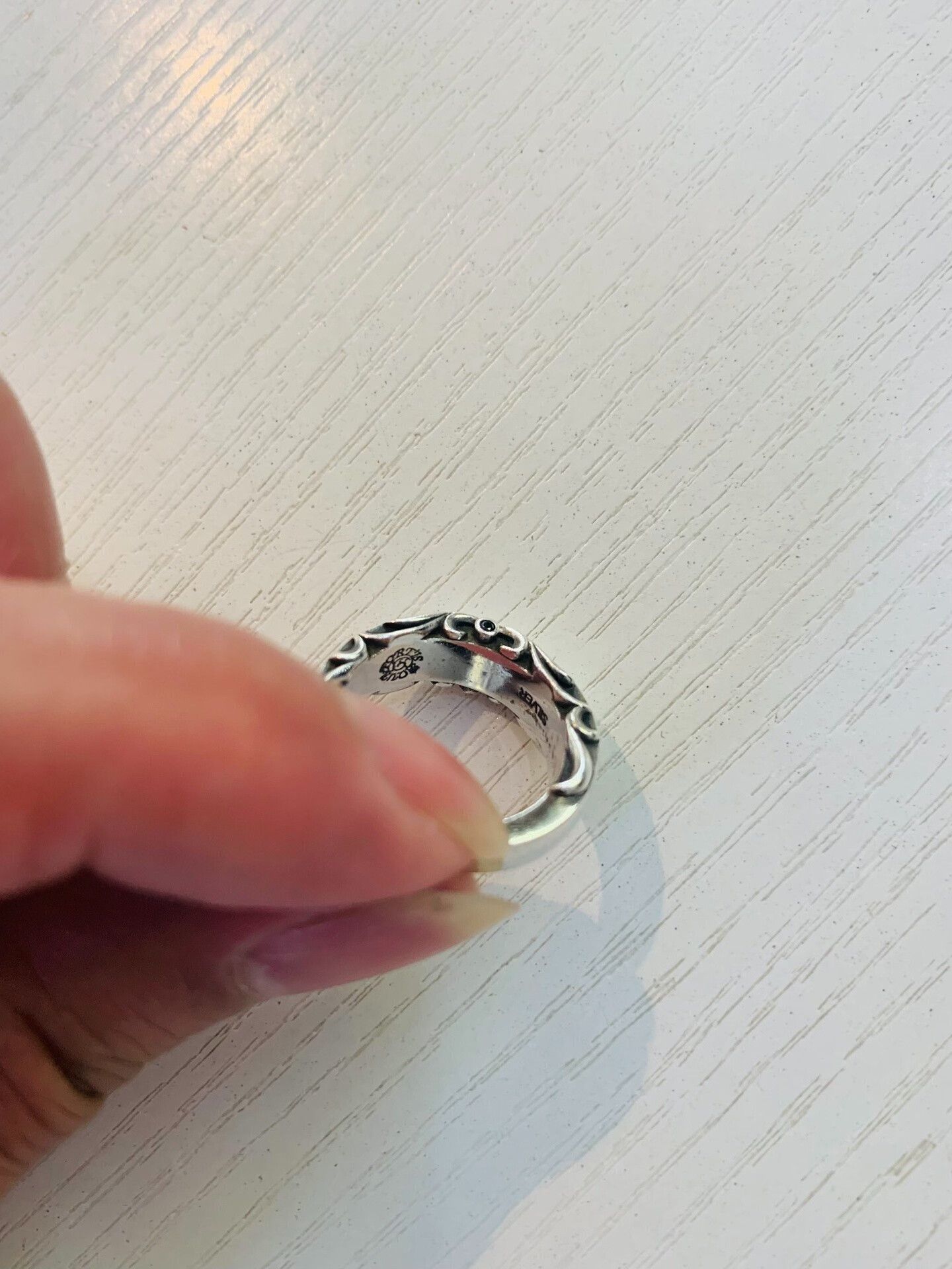 AQUA Silver925 Japanese Ring Size 9 Size ONE SIZE - 4 Thumbnail