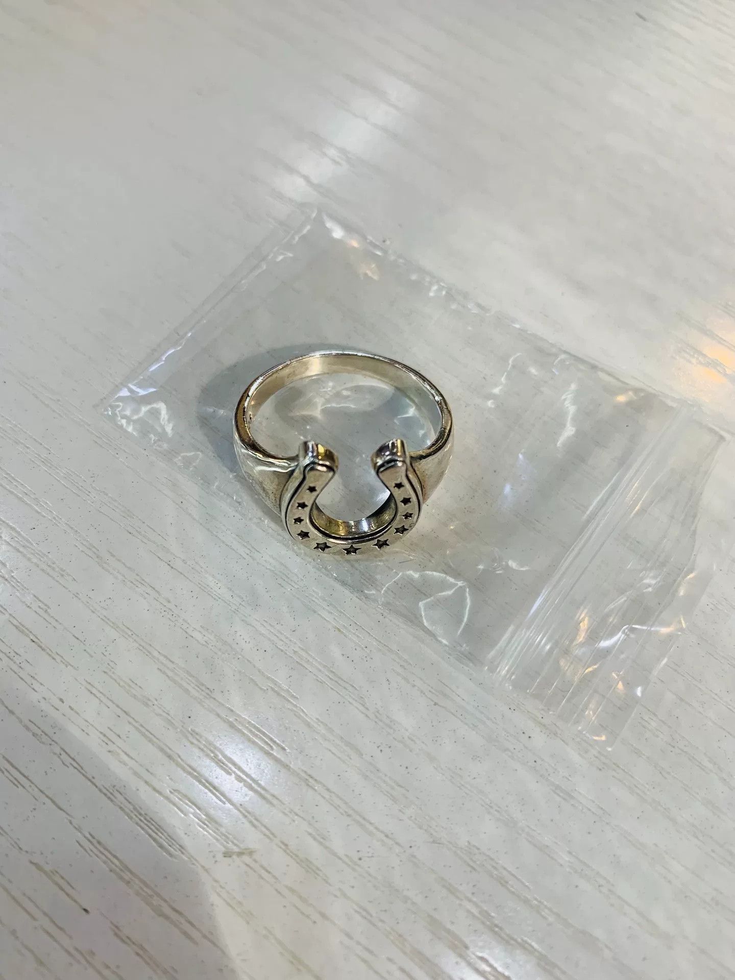 AQUA Silver Japanese Designed Horseshoe Ring Size ONE SIZE - 2 Thumbnail