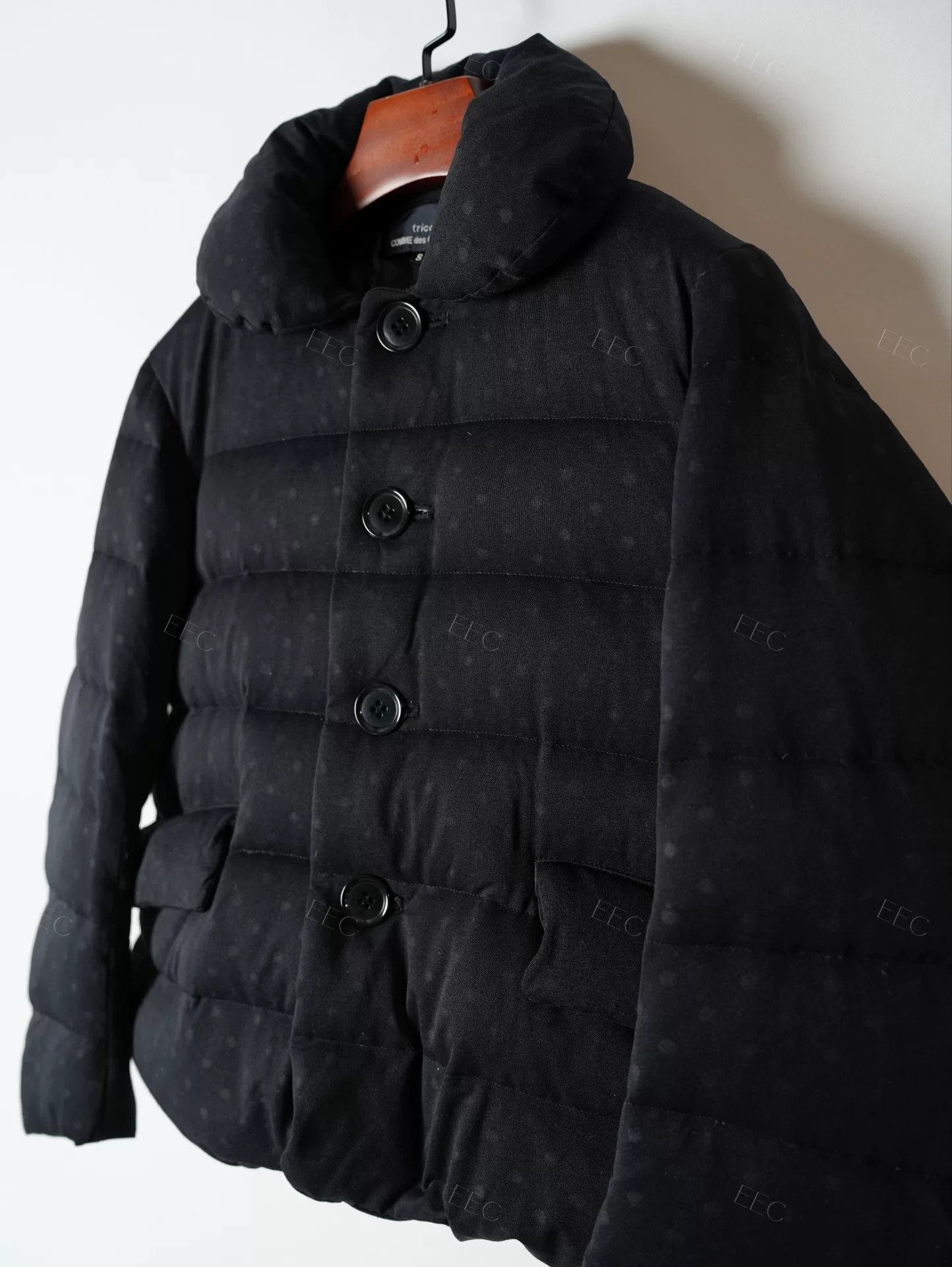 Comme des Garcons COMME des GARÇONS Black Polka Dot Puffer Jacket Size S / US 4 / IT 40 - 4 Thumbnail