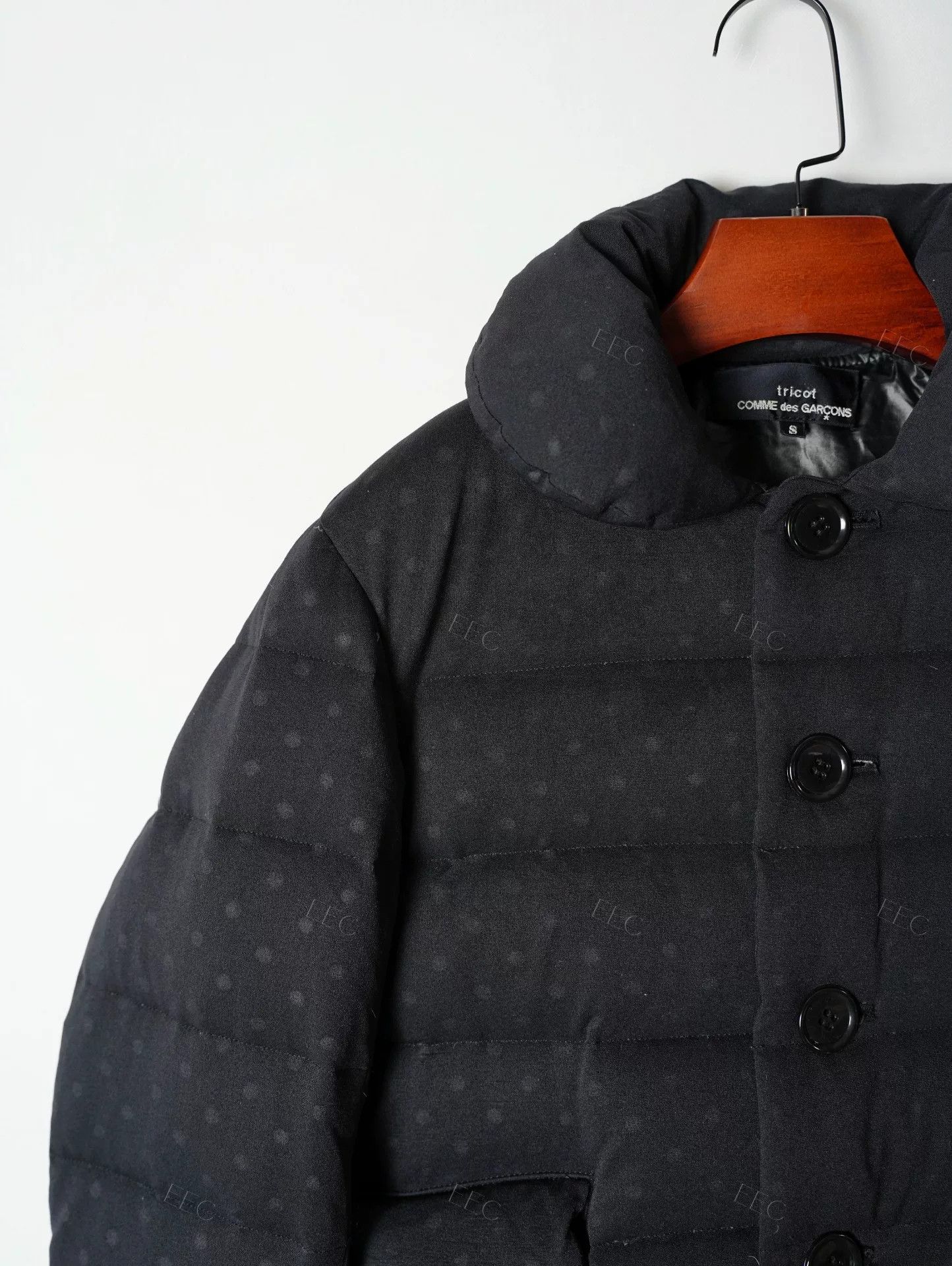 Comme des Garcons COMME des GARÇONS Black Polka Dot Puffer Jacket Size S / US 4 / IT 40 - 6 Thumbnail