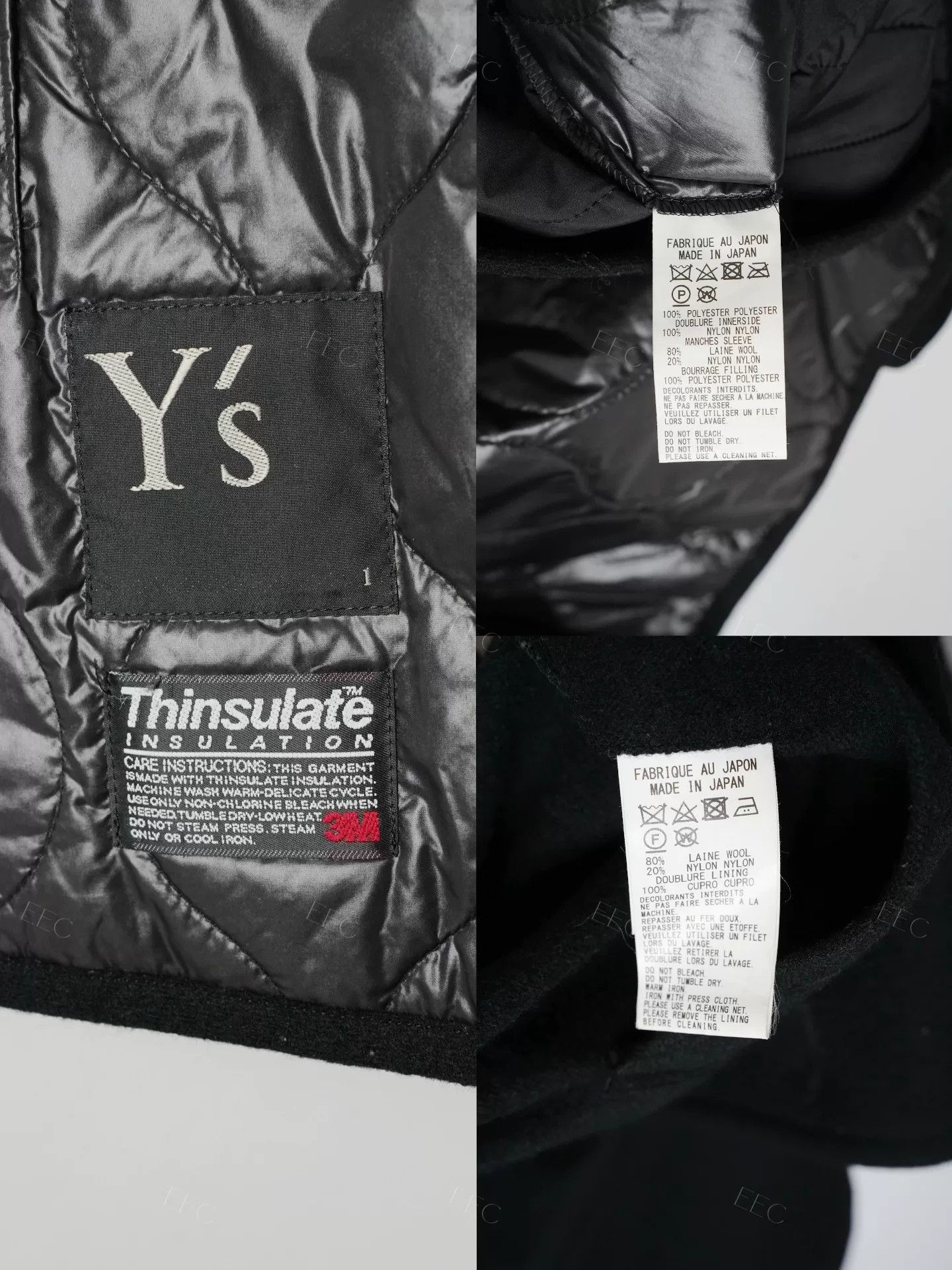 Yohji Yamamoto Yohji Yamamoto Black Wool Long Coat Size US M / EU 48-50 / 2 - 9 Thumbnail