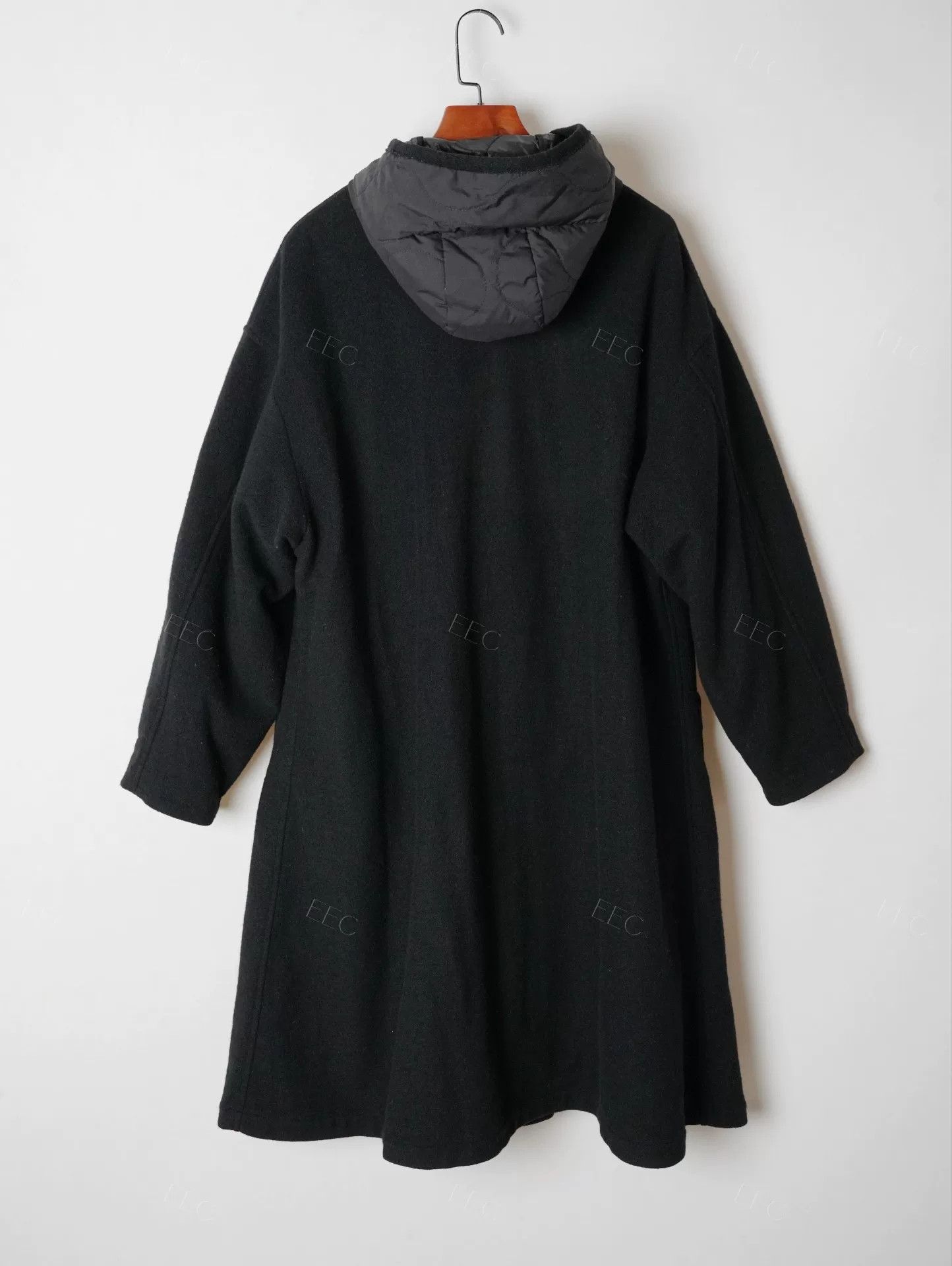 Yohji Yamamoto Yohji Yamamoto Black Wool Long Coat Size US M / EU 48-50 / 2 - 3 Thumbnail