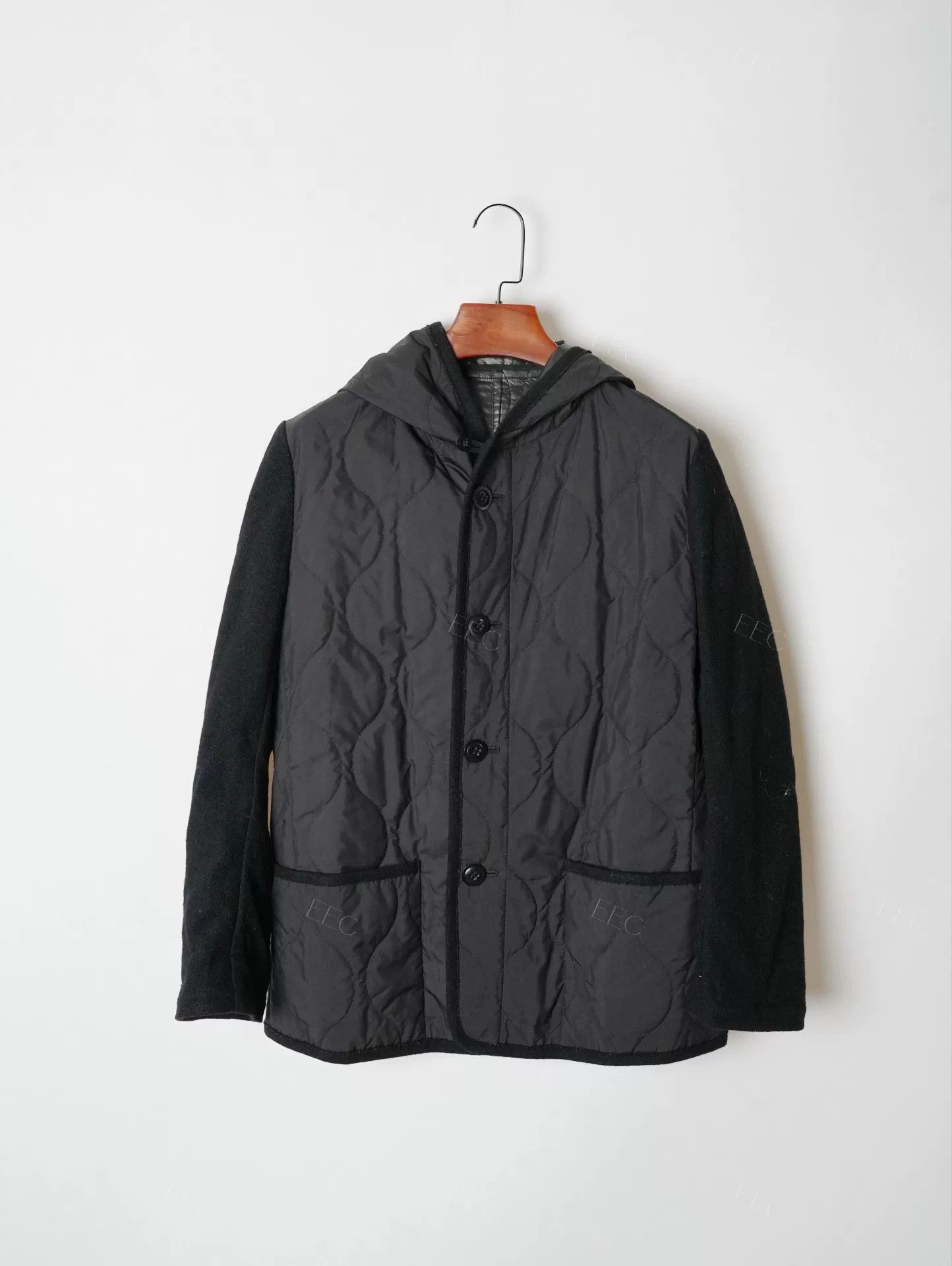 Yohji Yamamoto Yohji Yamamoto Black Wool Long Coat Size US M / EU 48-50 / 2 - 6 Thumbnail