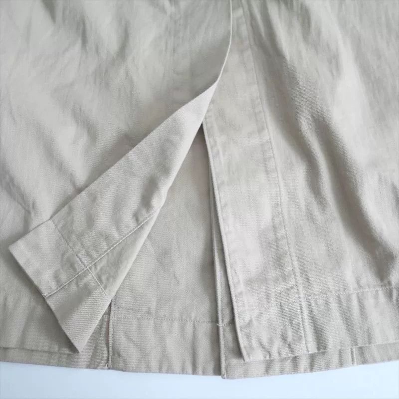 45rpm Beige Long Women's Trench Coat Size M / US 6-8 / IT 42-44 - 6 Thumbnail